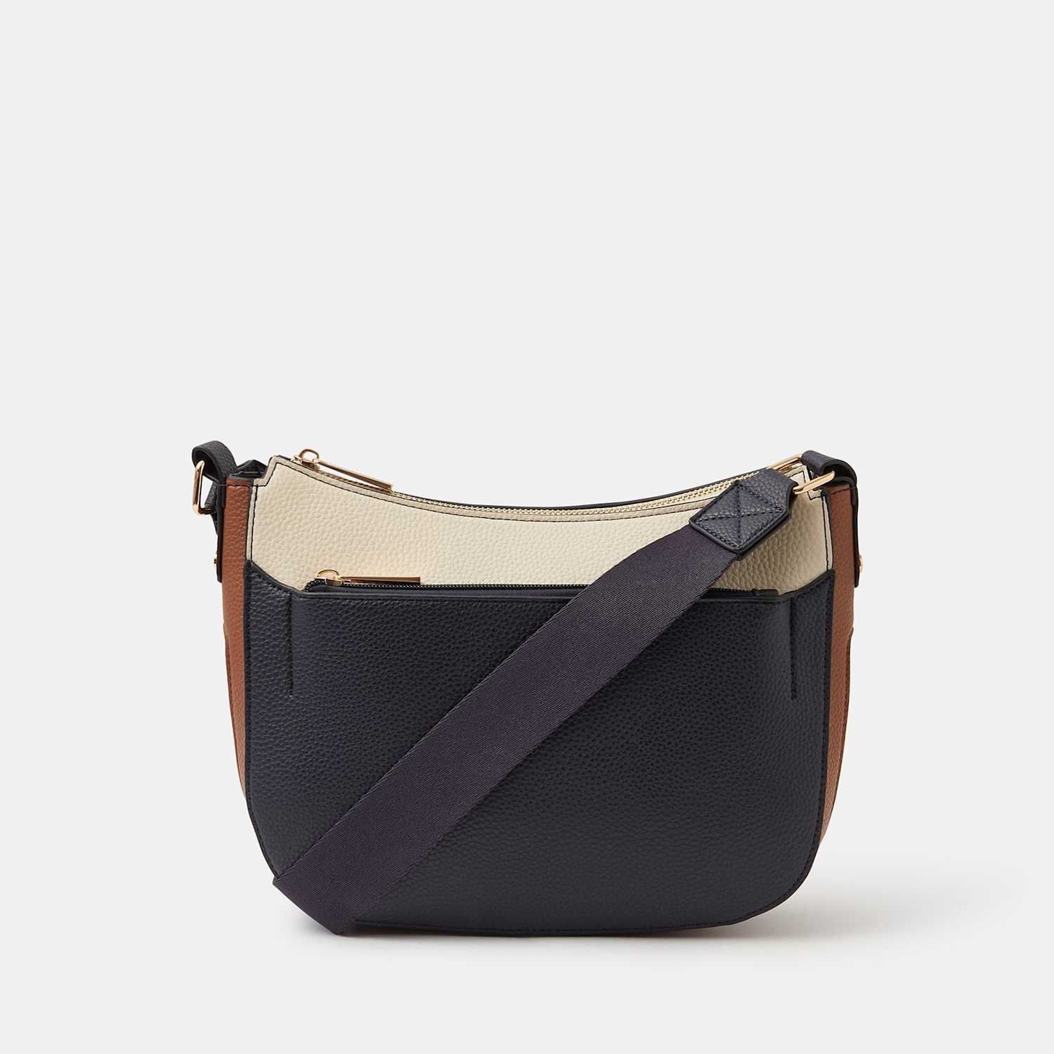 Accessorize Women's Colour Block Cross Body Bag - Navy Mix - Available at M&S