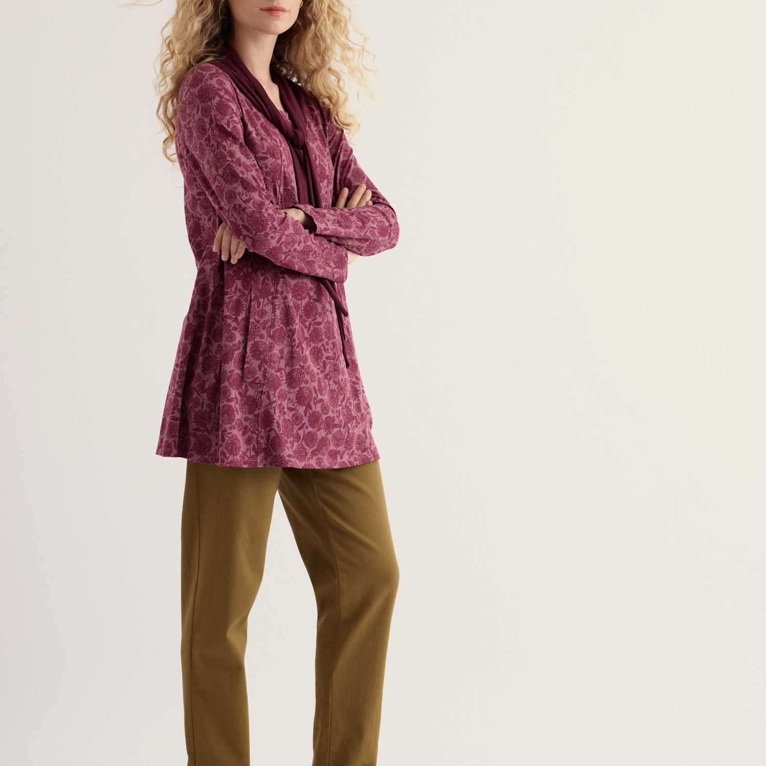 Seasalt Cornwall Women's Cotton Rich Floral Notch Neck Tunic - 20 - Pink Mix - Available at M&S
