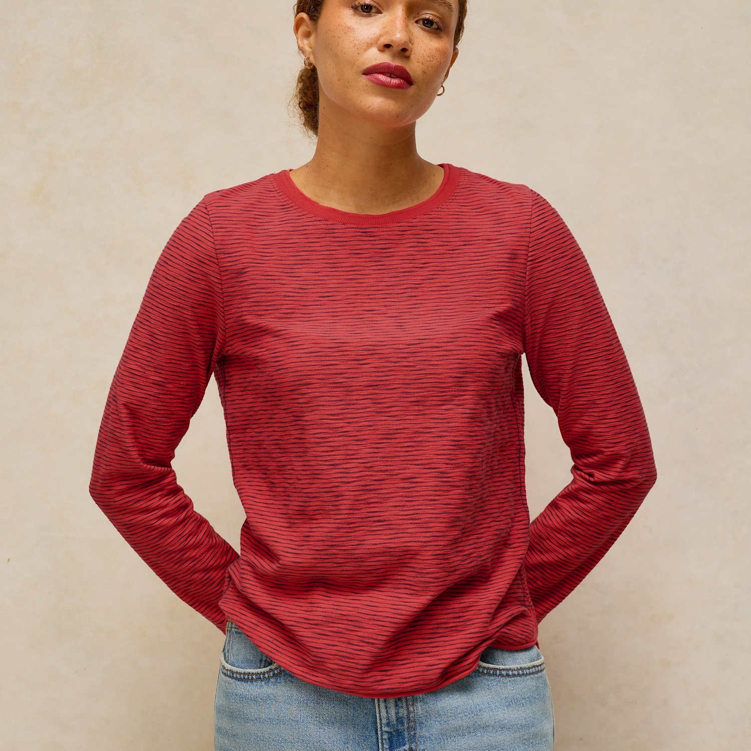 White Stuff Women's Pure Cotton Top - 14 - Pink Mix - Available at M&S