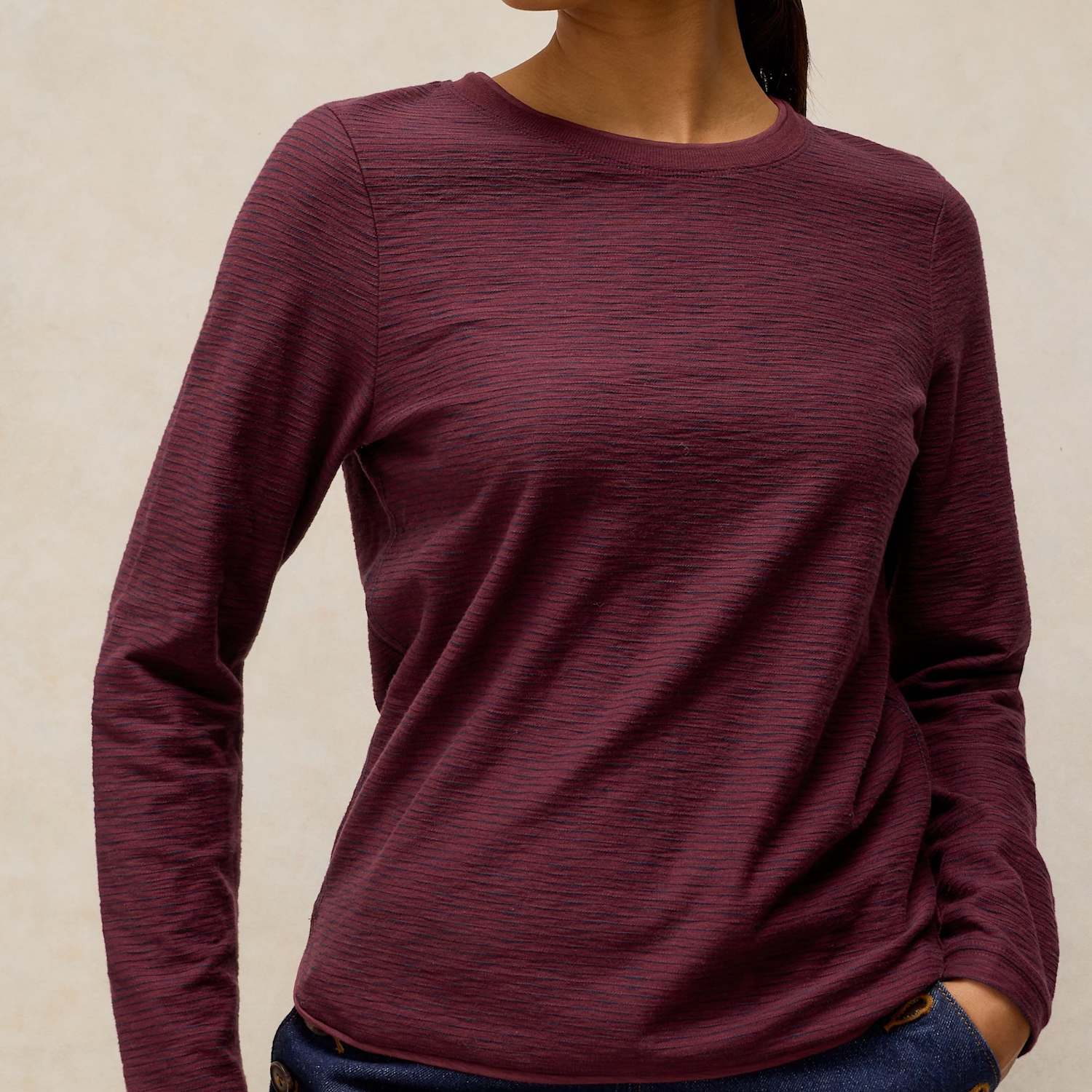 White Stuff Women's Pure Cotton Top - 16 - Purple Mix - Available at M&S