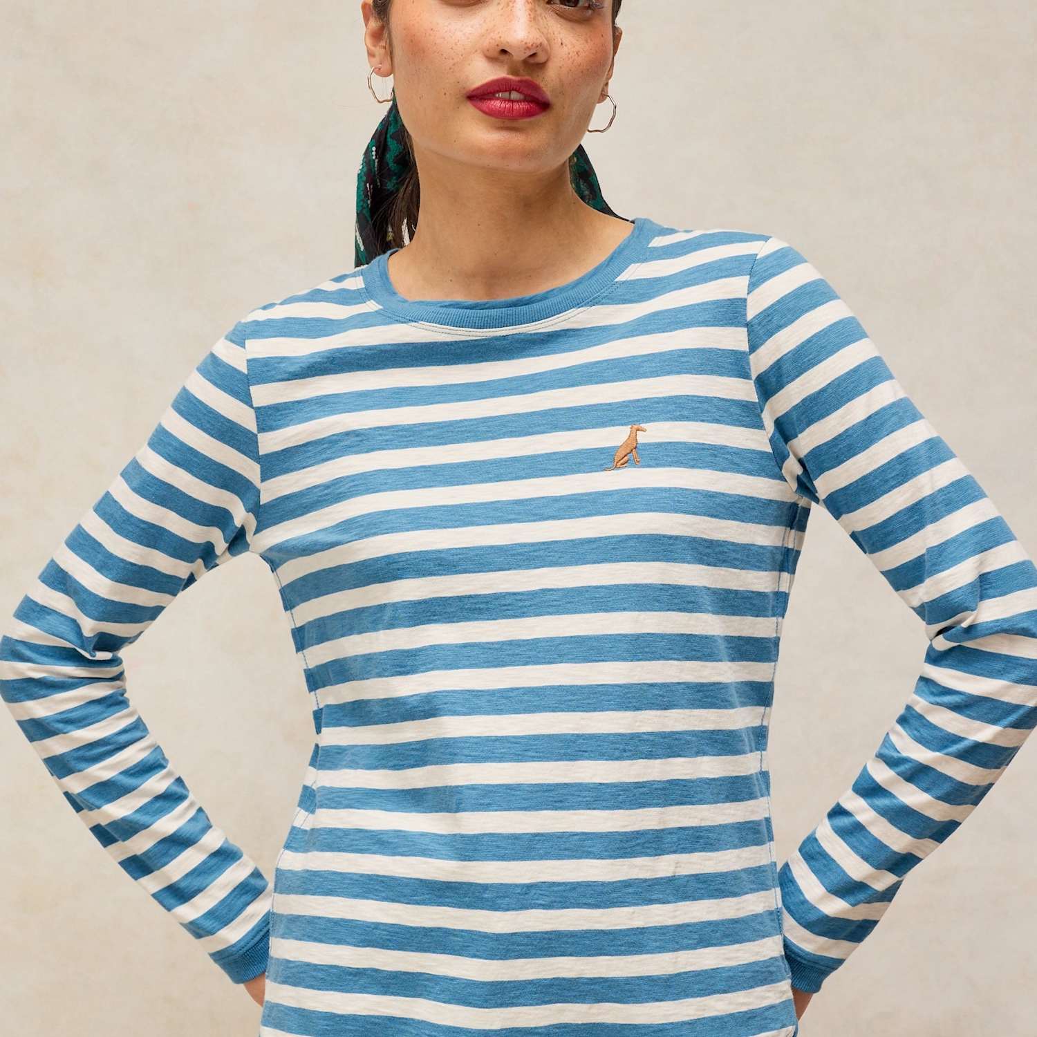White Stuff Women's Pure Cotton Striped T-Shirt - 16 - White Mix - Available at M&S