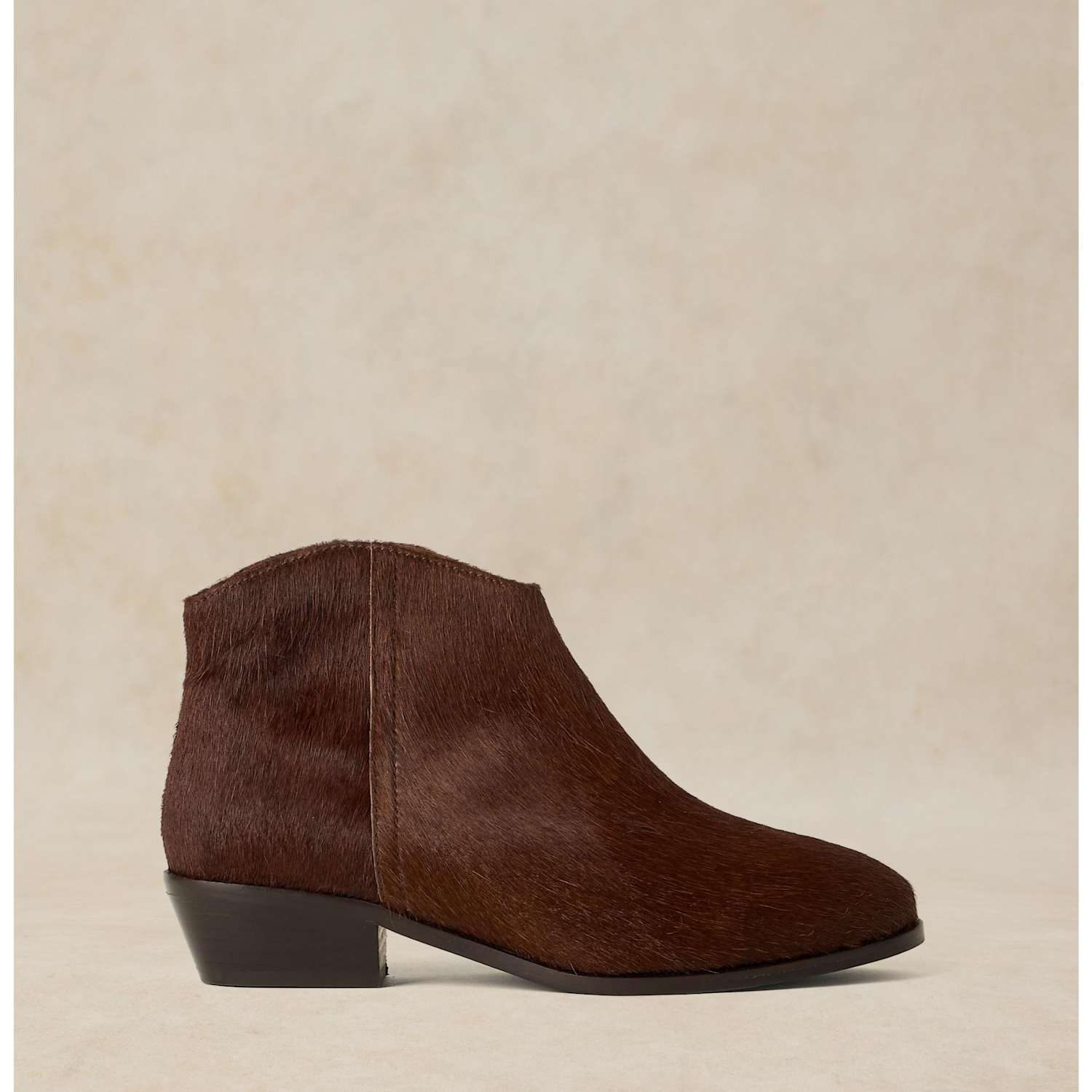 White Stuff Women's Wide Fit Leather Animal Print Ankle Boots - 7 - Brown - Available at M&S