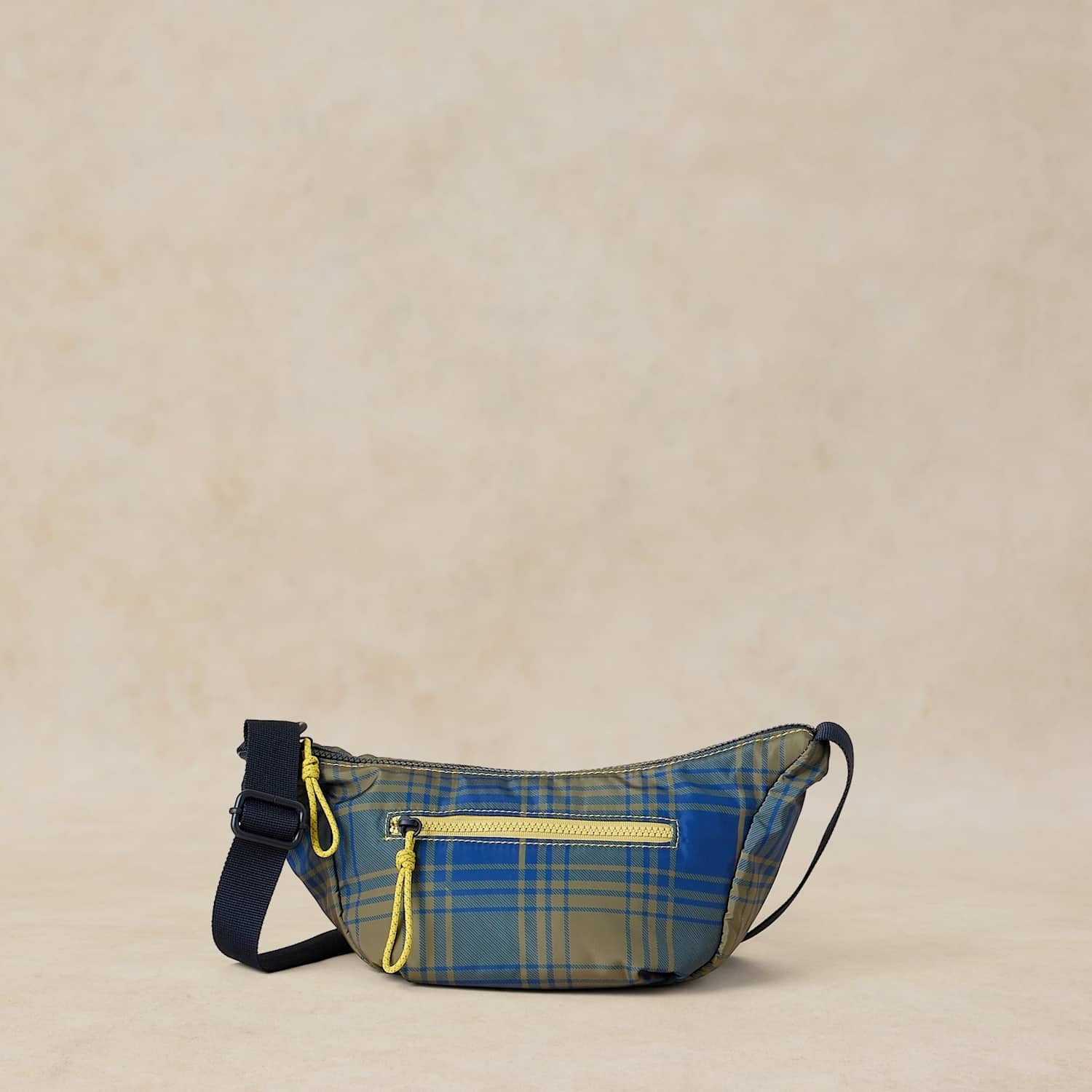 White Stuff Women's Checked Bum Bag - Green Mix - Available at M&S