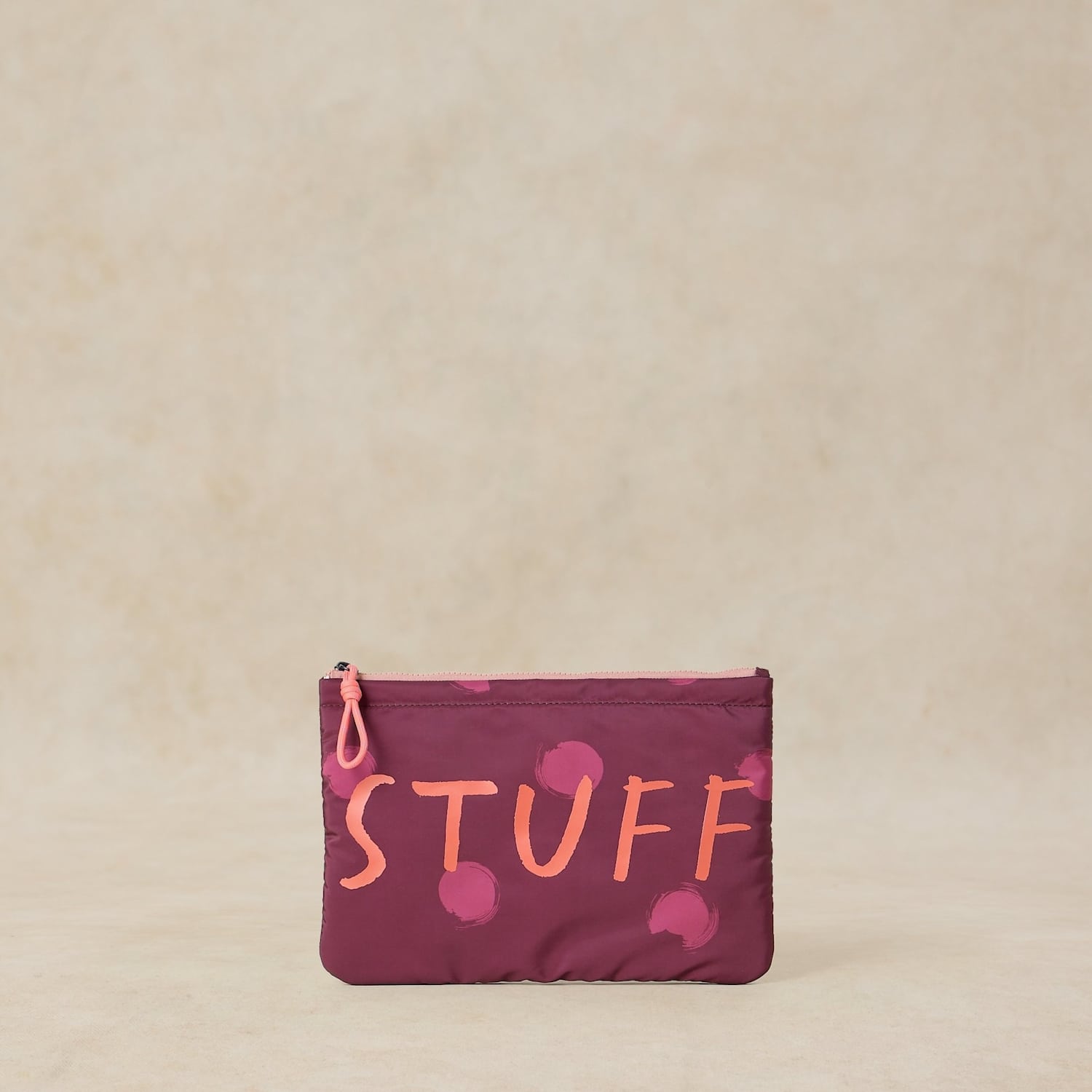 White Stuff Women's Printed 'stuff' Zipped Pouch - Purple Mix - Available at M&S