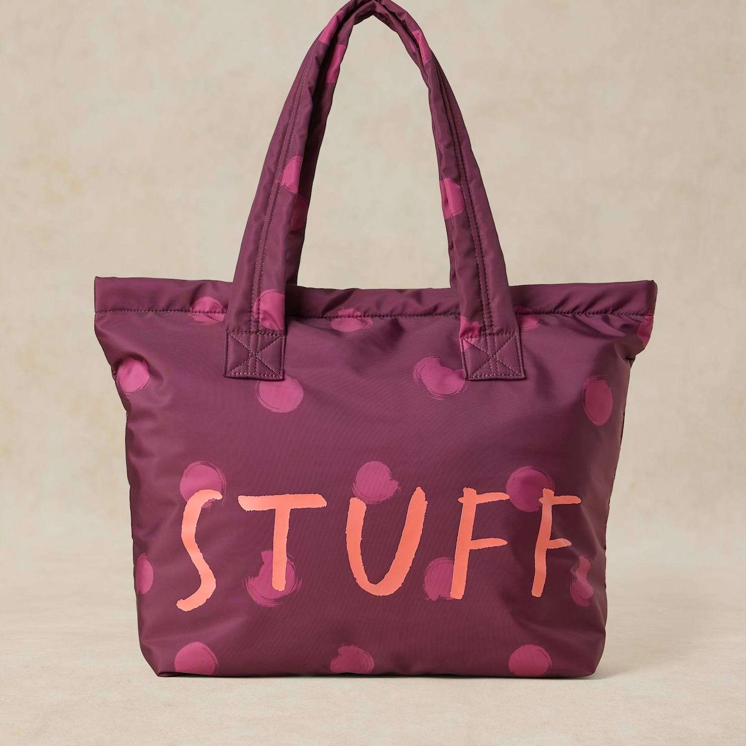 White Stuff Women's Printed Tote Bag - Purple Mix - Available at M&S