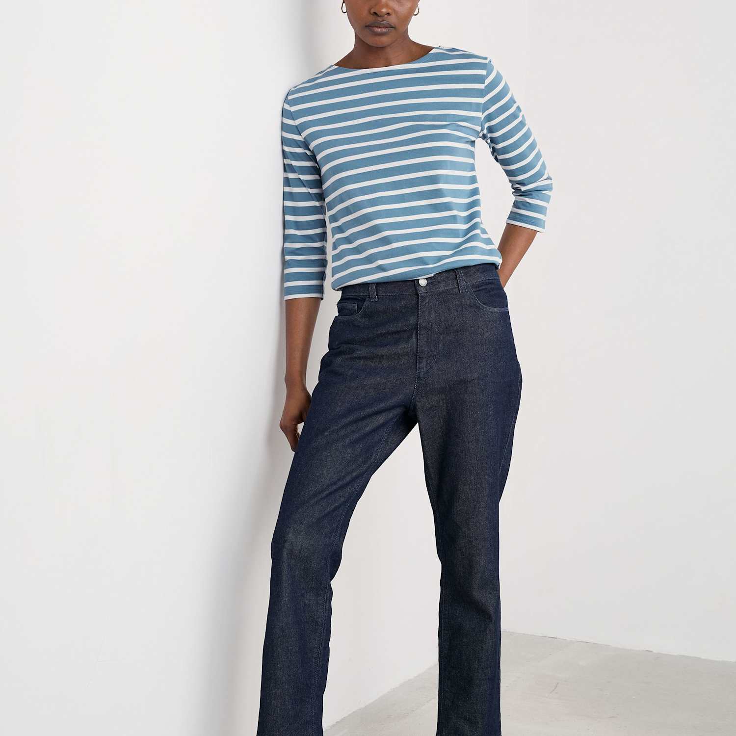 Seasalt Cornwall Women's Pure Cotton Striped Top - 20 - Blue Mix - Available at M&S