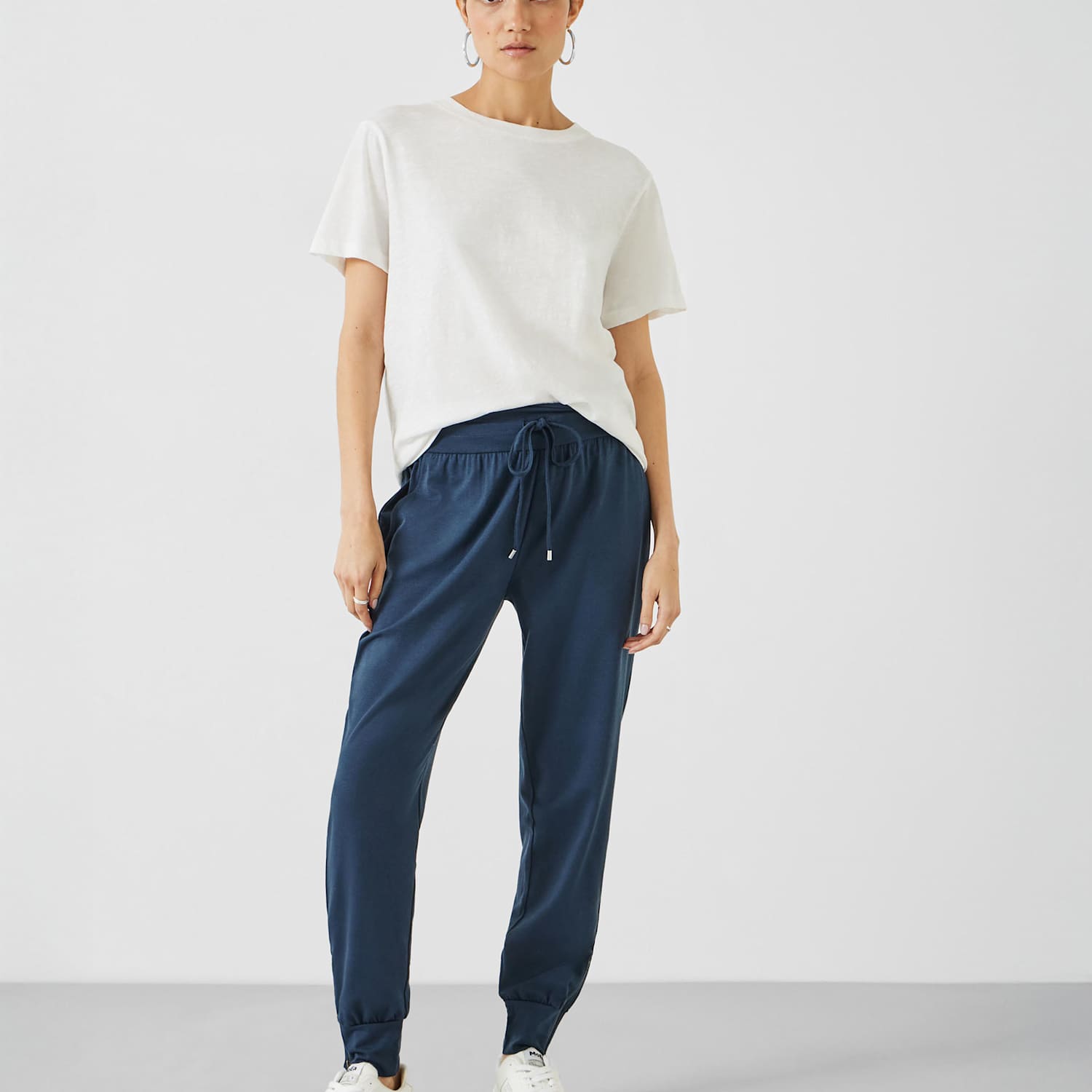 Hush Women's Amie Modal Blend Tapered Joggers - 6 - Navy - Available at M&S