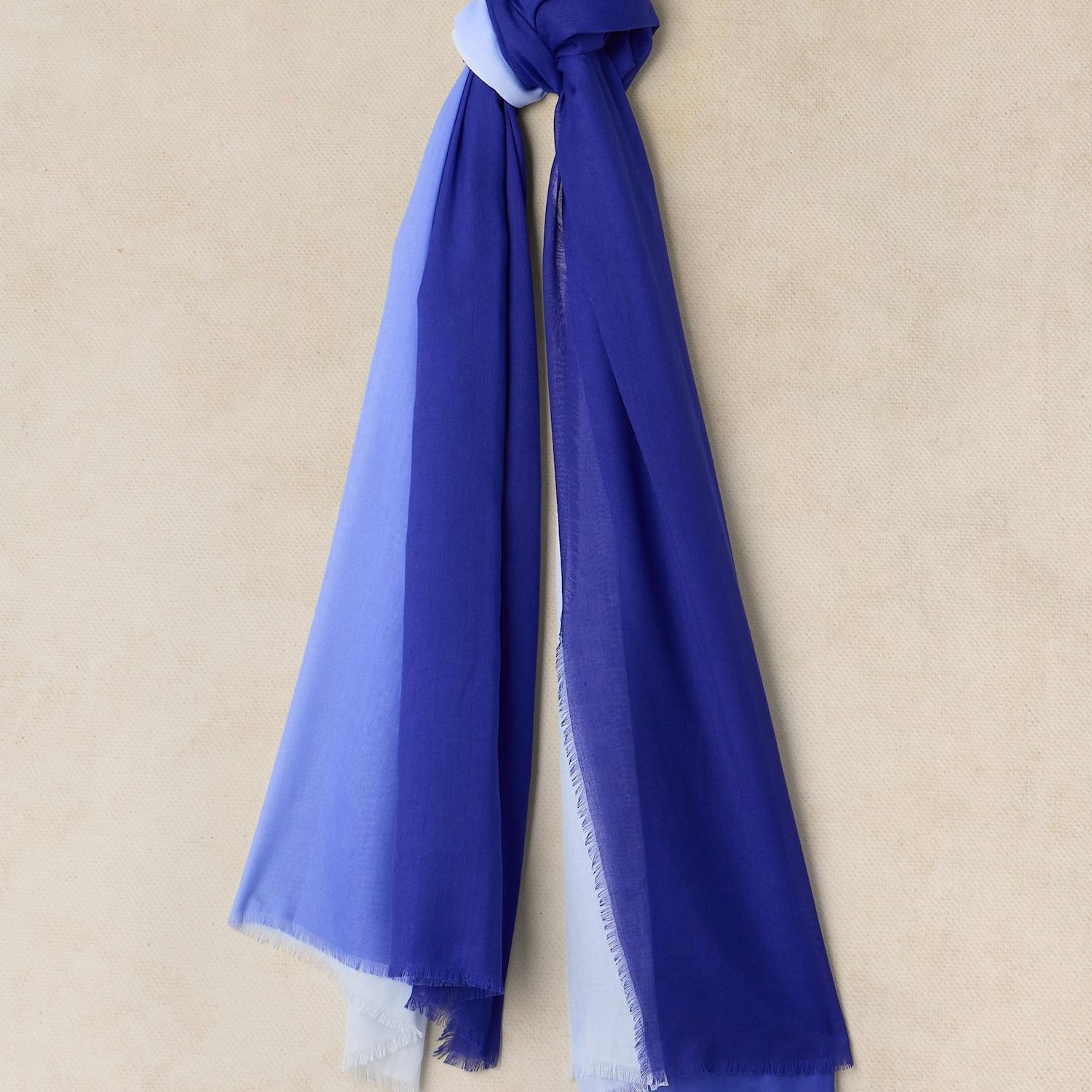 White Stuff Women's Ombre Oversized Scarf - Blue - Available at M&S