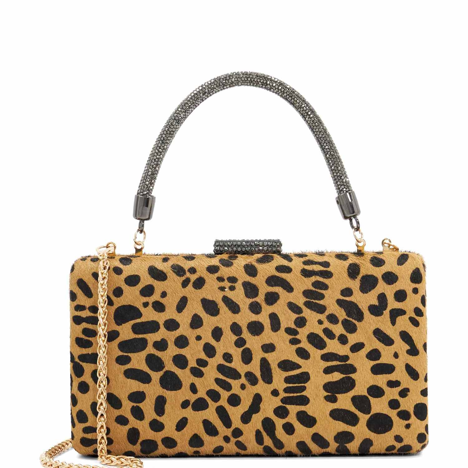 Dune London Women's Animal Print Clutch Bag - Brown Mix - Available at M&S