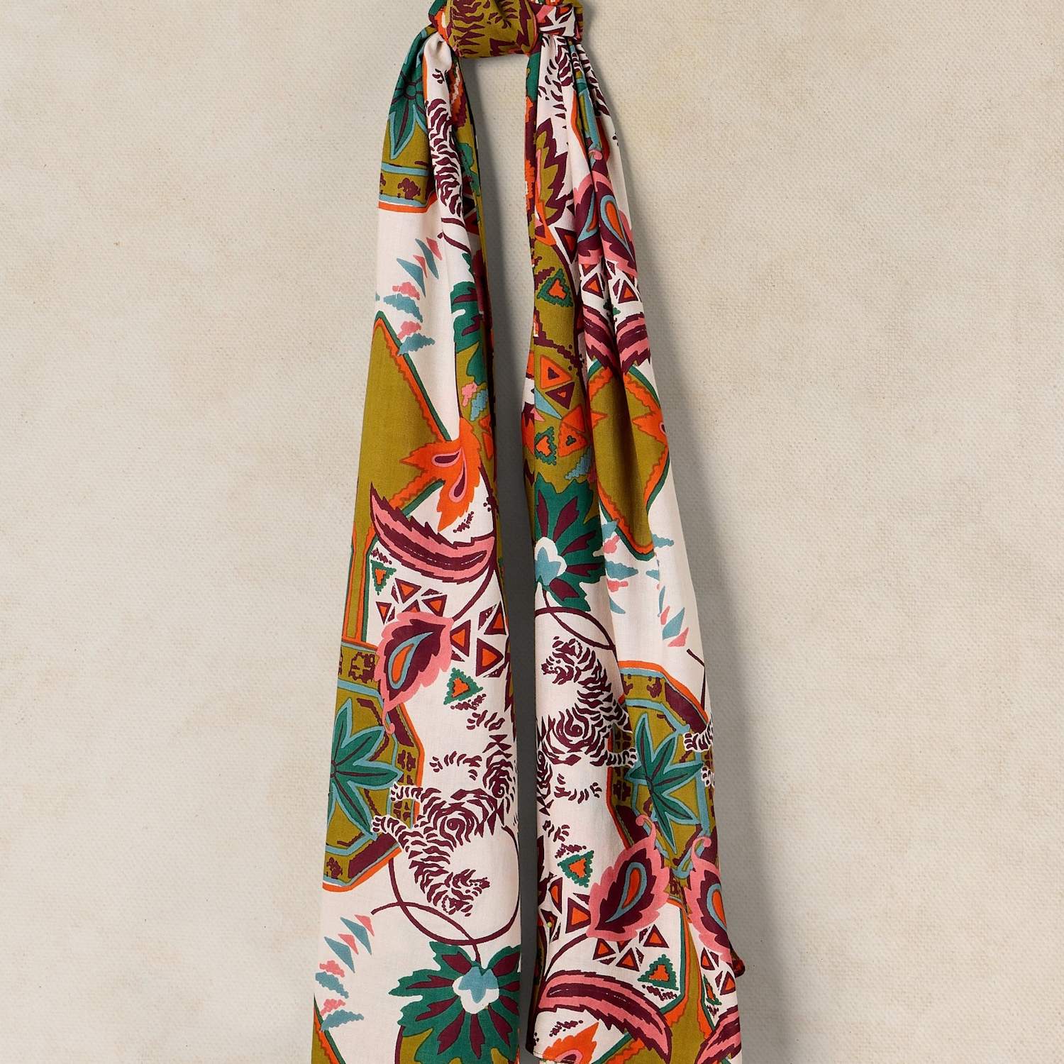 White Stuff Women's Floral Scarf - Yellow Mix - Available at M&S
