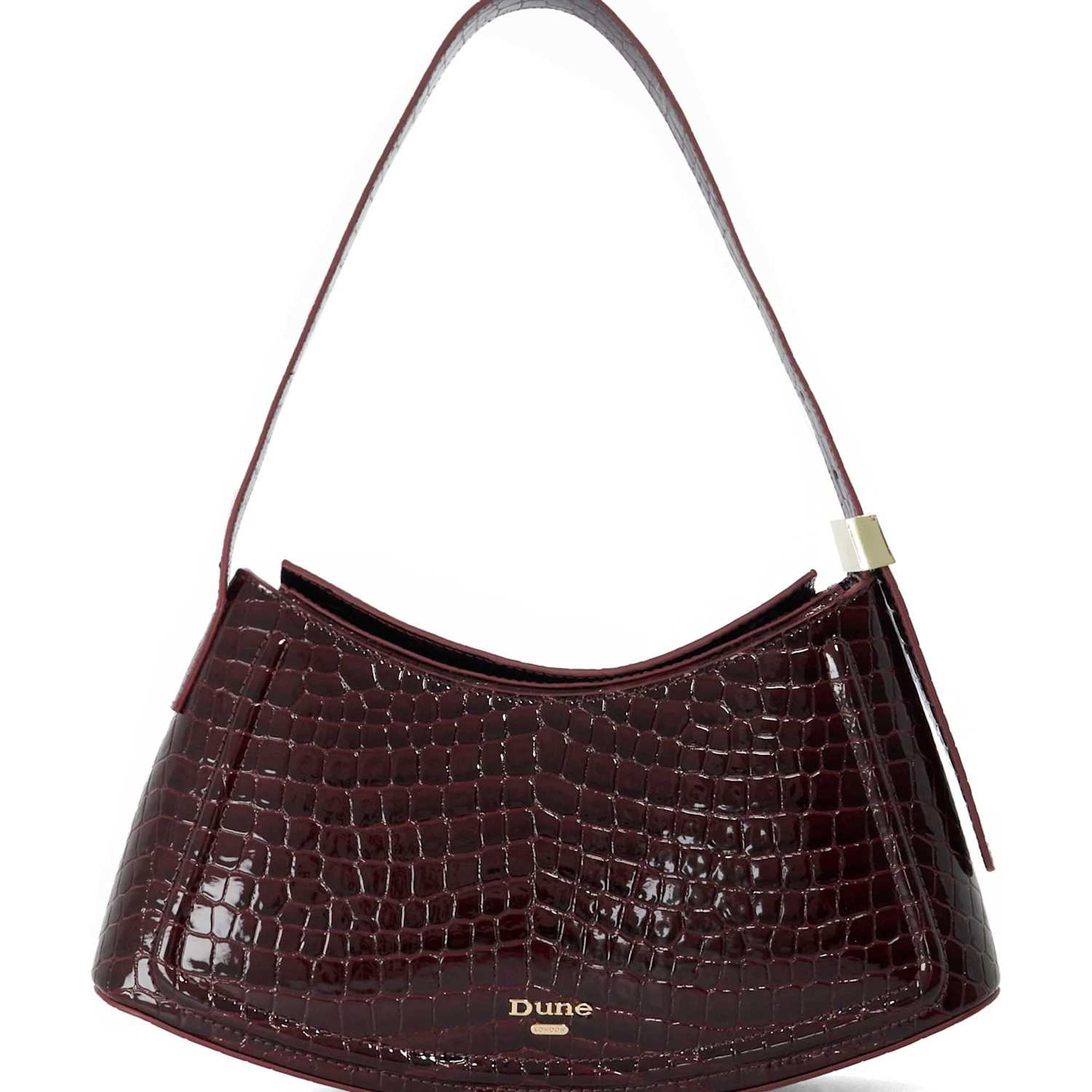 Dune London Women's Leather Shoulder Bag - Burgundy - Available at M&S