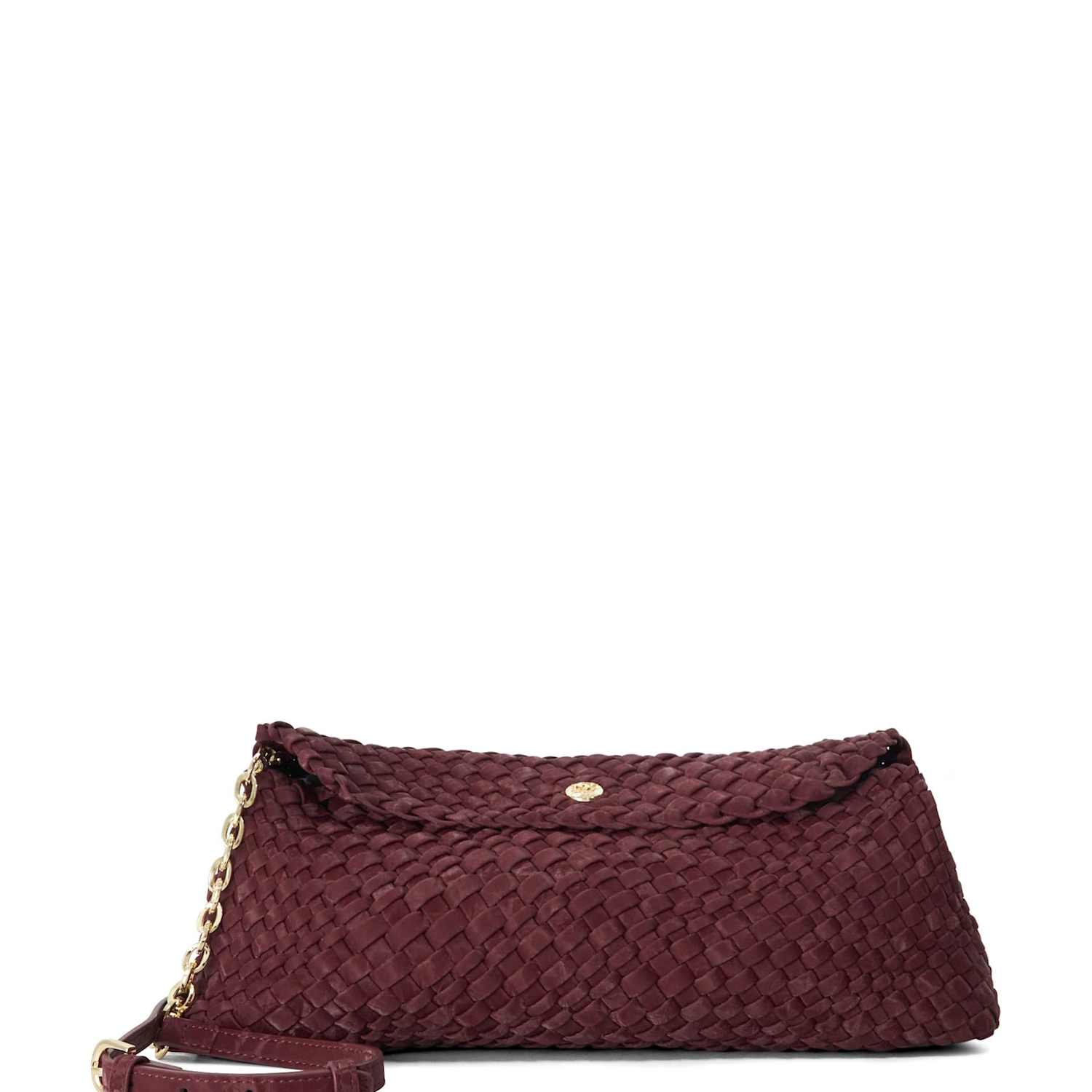 Dune London Women's Woven Clutch Bag - Burgundy - Available at M&S