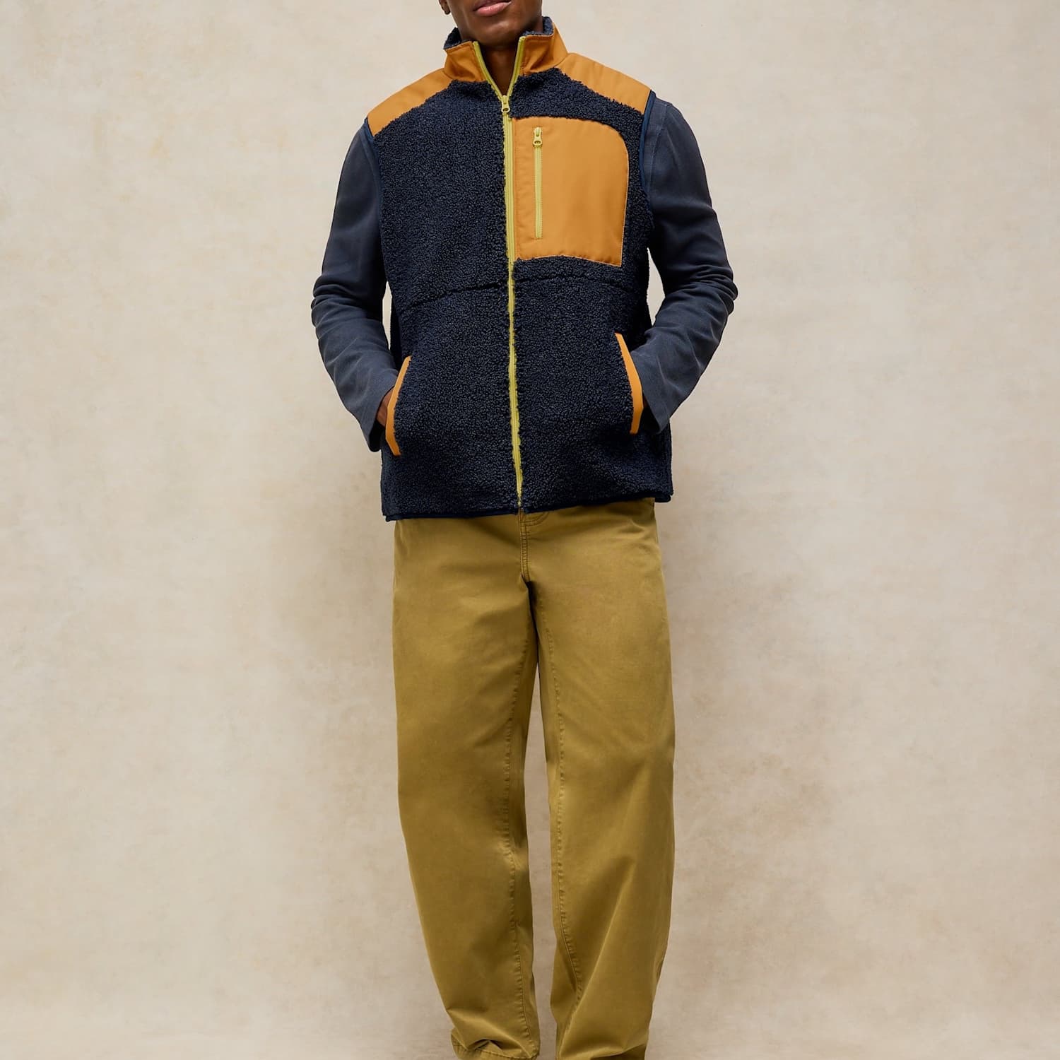 White Stuff Men's Gilet - S - Navy Mix - Available at M&S