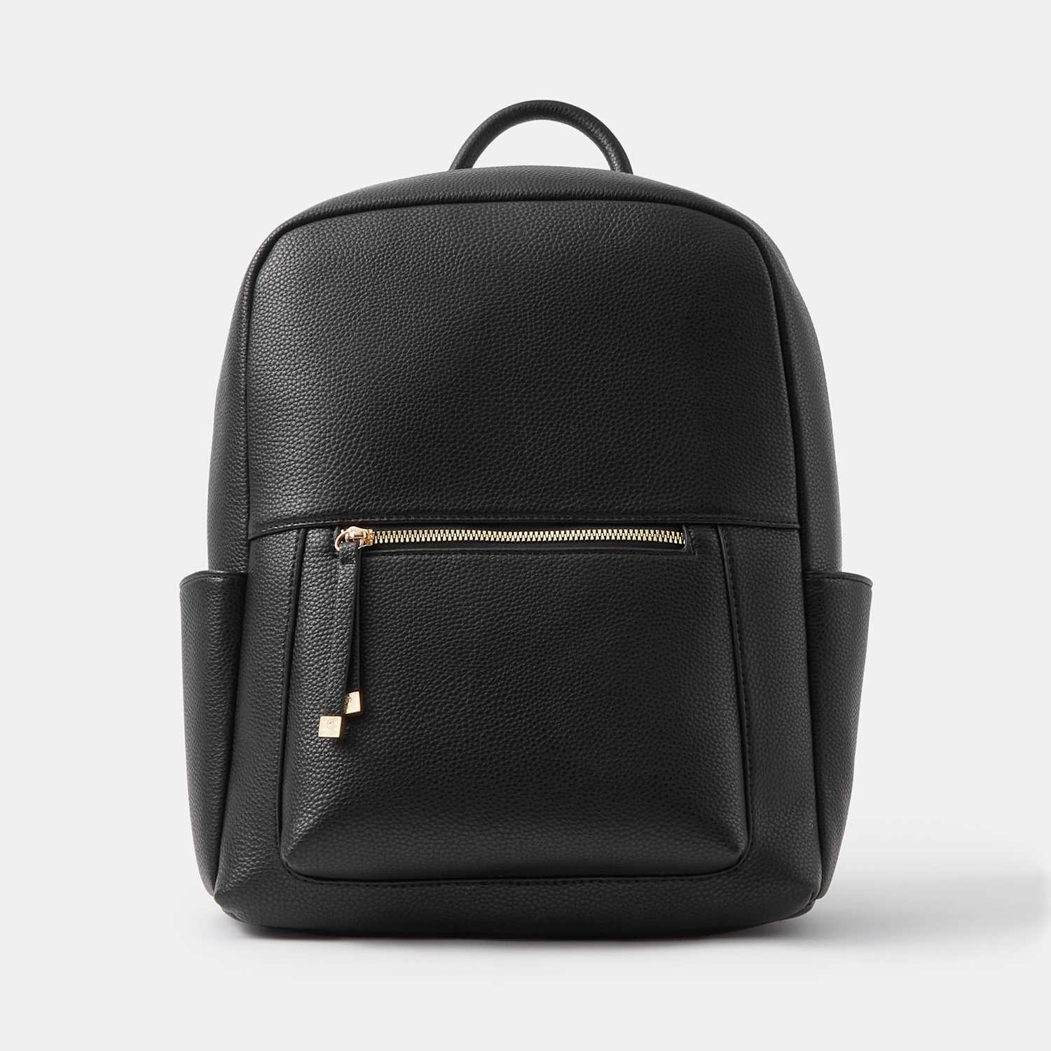 Accessorize Women's Faux Leather Backpack - Black - Available at M&S