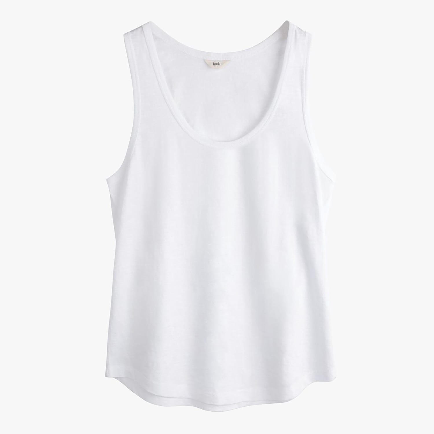 Hush Women's Pure Cotton Scoop Neck Vest - Small - White - Available at M&S