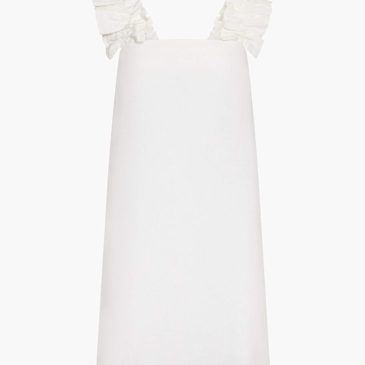 French Connection Women's Linen Blend Mini Shift Dress - Extra Small - White - Available at M&S