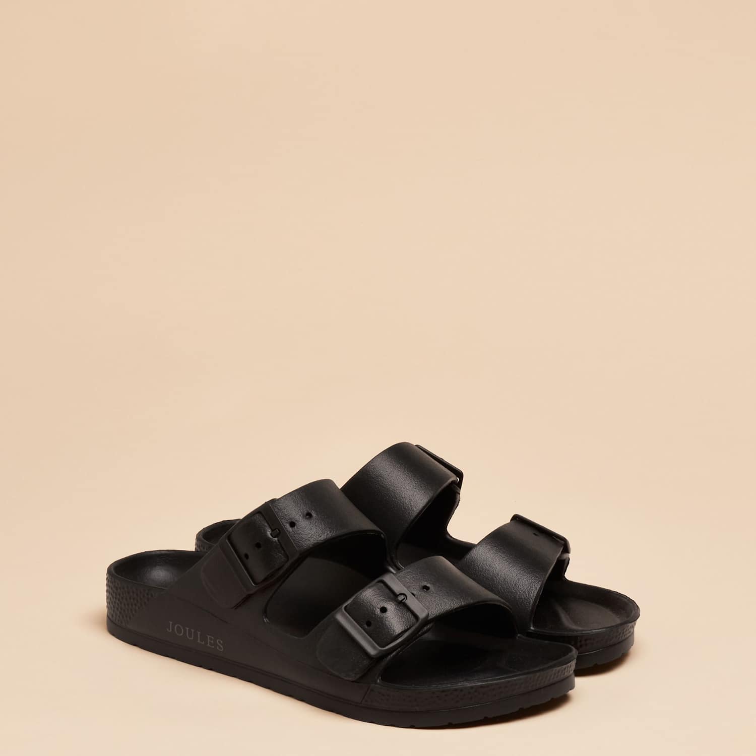 Joules Women's Buckle Strappy Flat Sandals - 5 - Black - Available at M&S