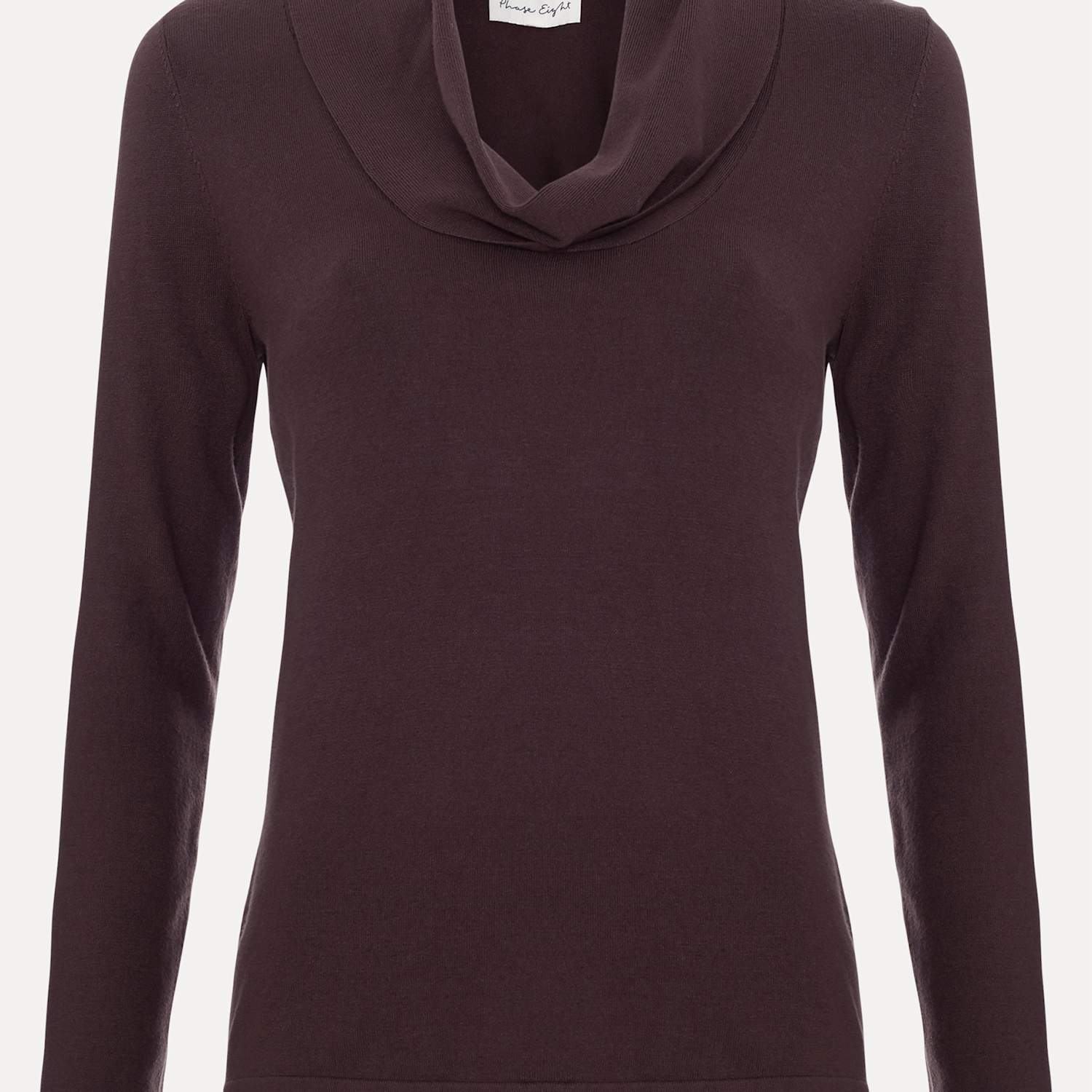 Phase Eight Women's Cowl Neck Knitted Top - Small - Brown - Available at M&S