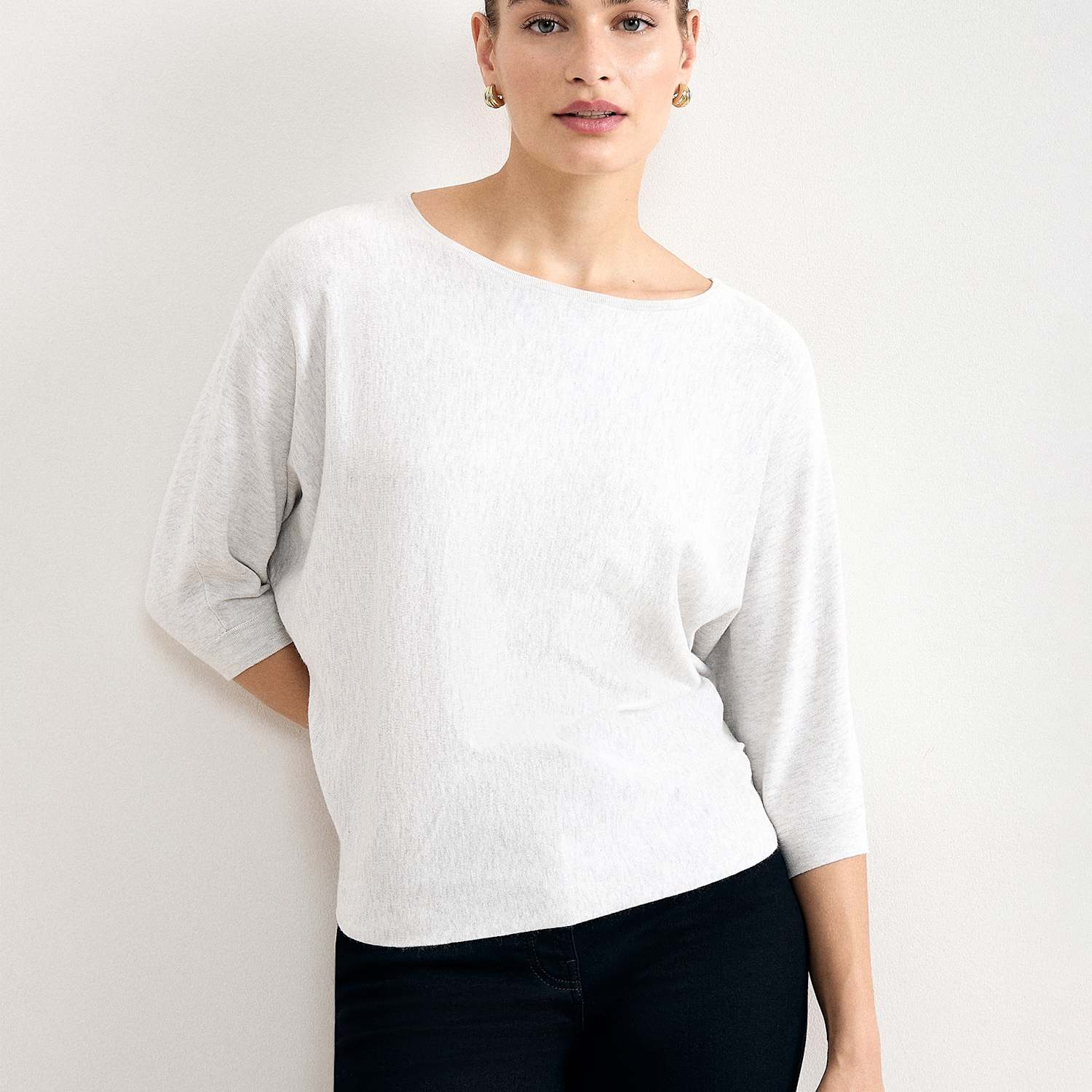 Phase Eight Women's Slash Neck Jumper - Medium - Grey - Available at M&S