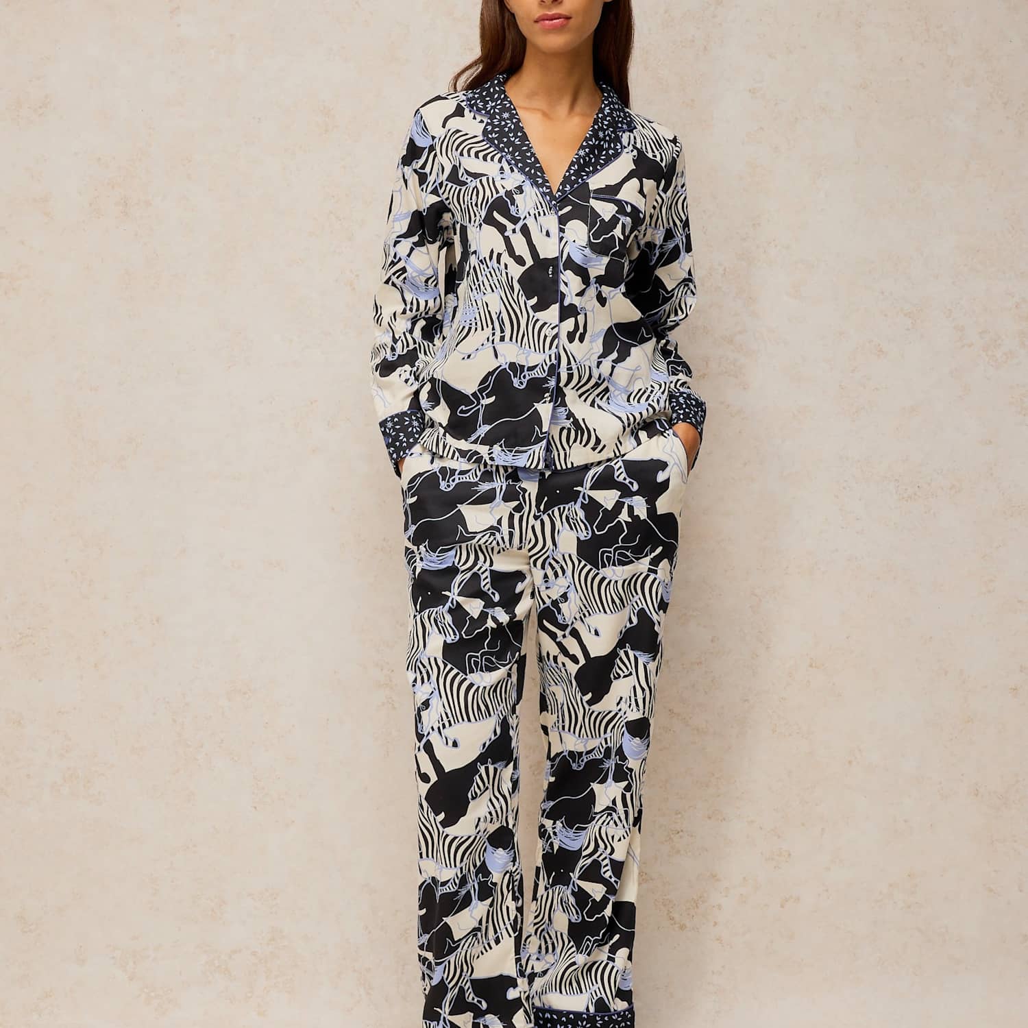 White Stuff Women's Cotton Rich Printed Pyjama Bottoms - Extra Large - Ivory Mix - Available at M&S