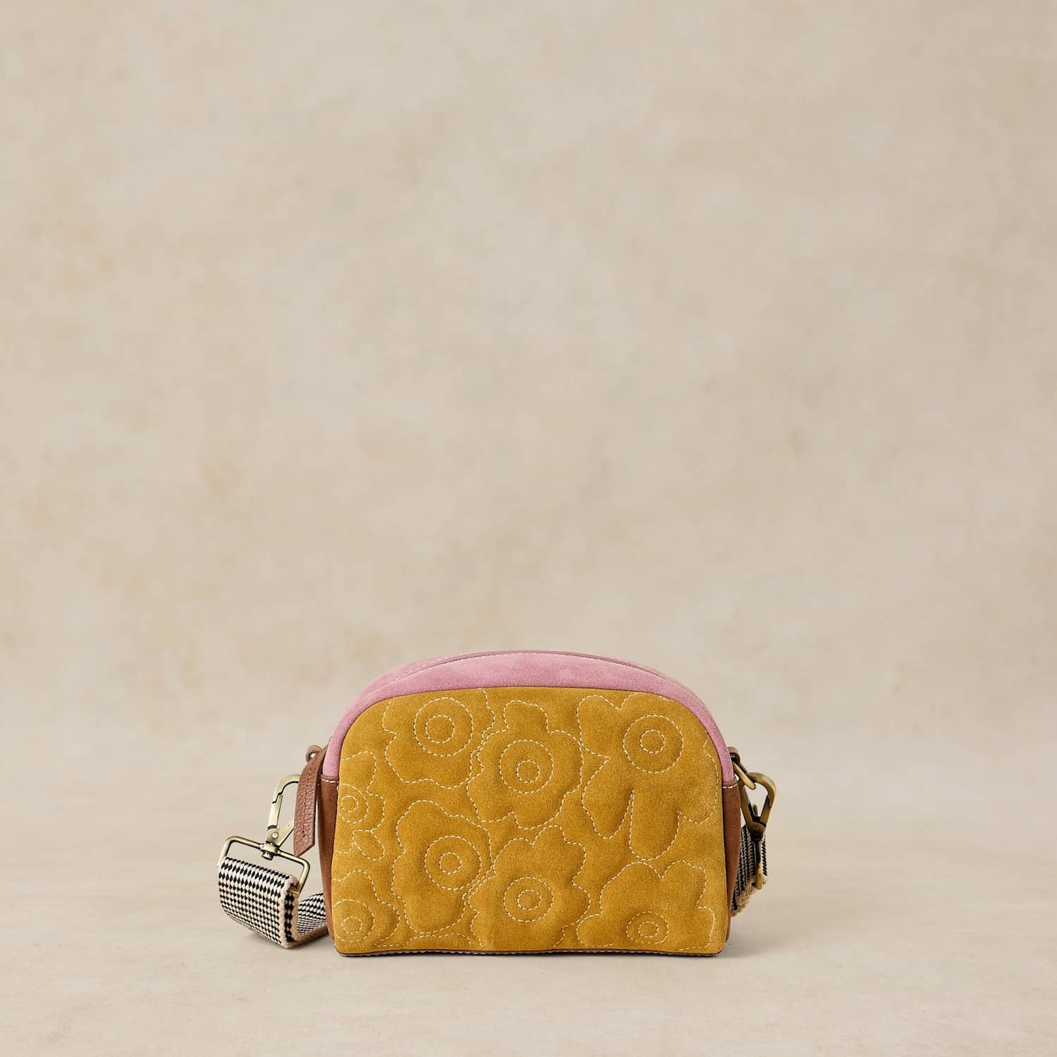 White Stuff Women's Leather Quilted Cross Body Bag - Yellow Mix - Available at M&S