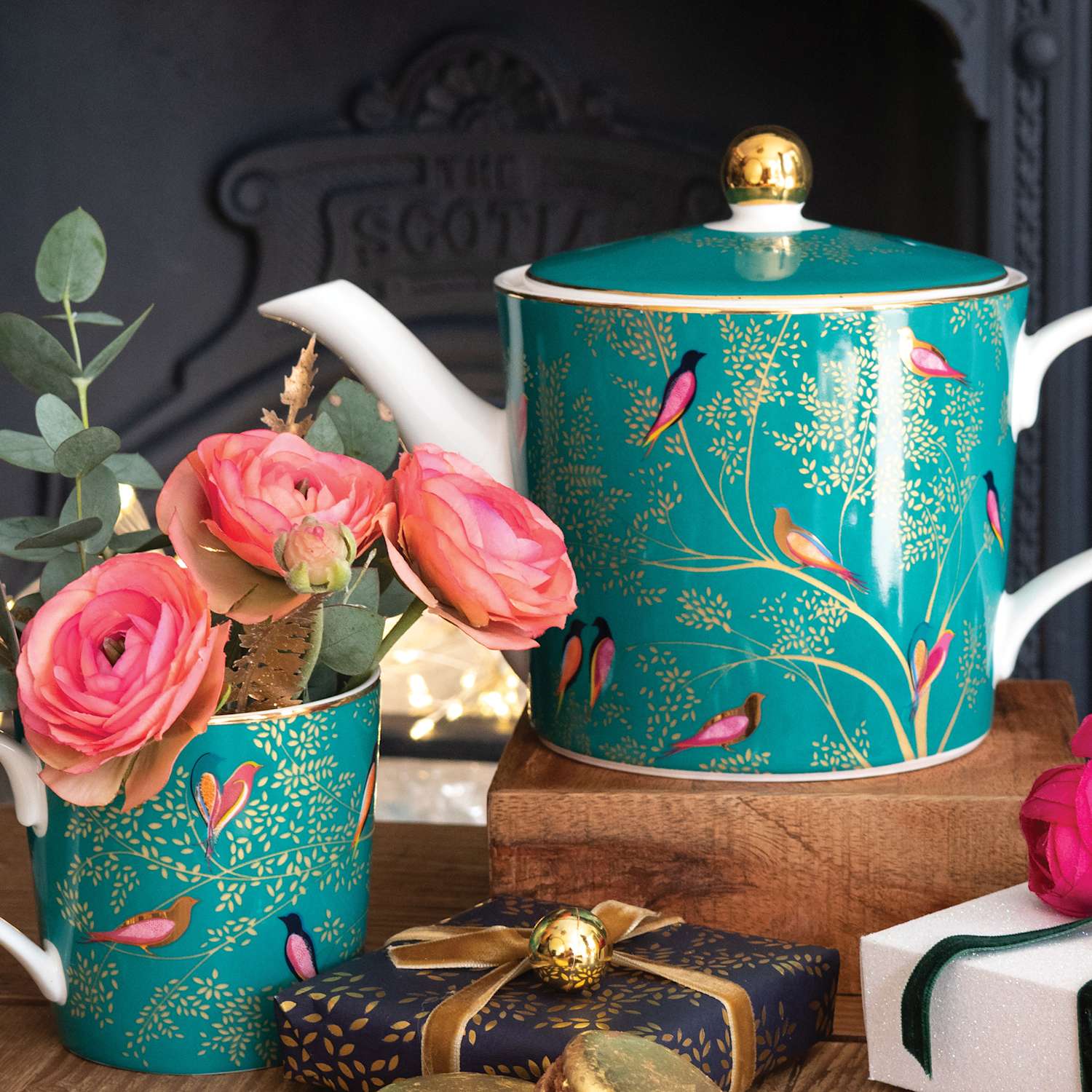 Sara Miller Chelsea Teapot - Green - Available at M&S