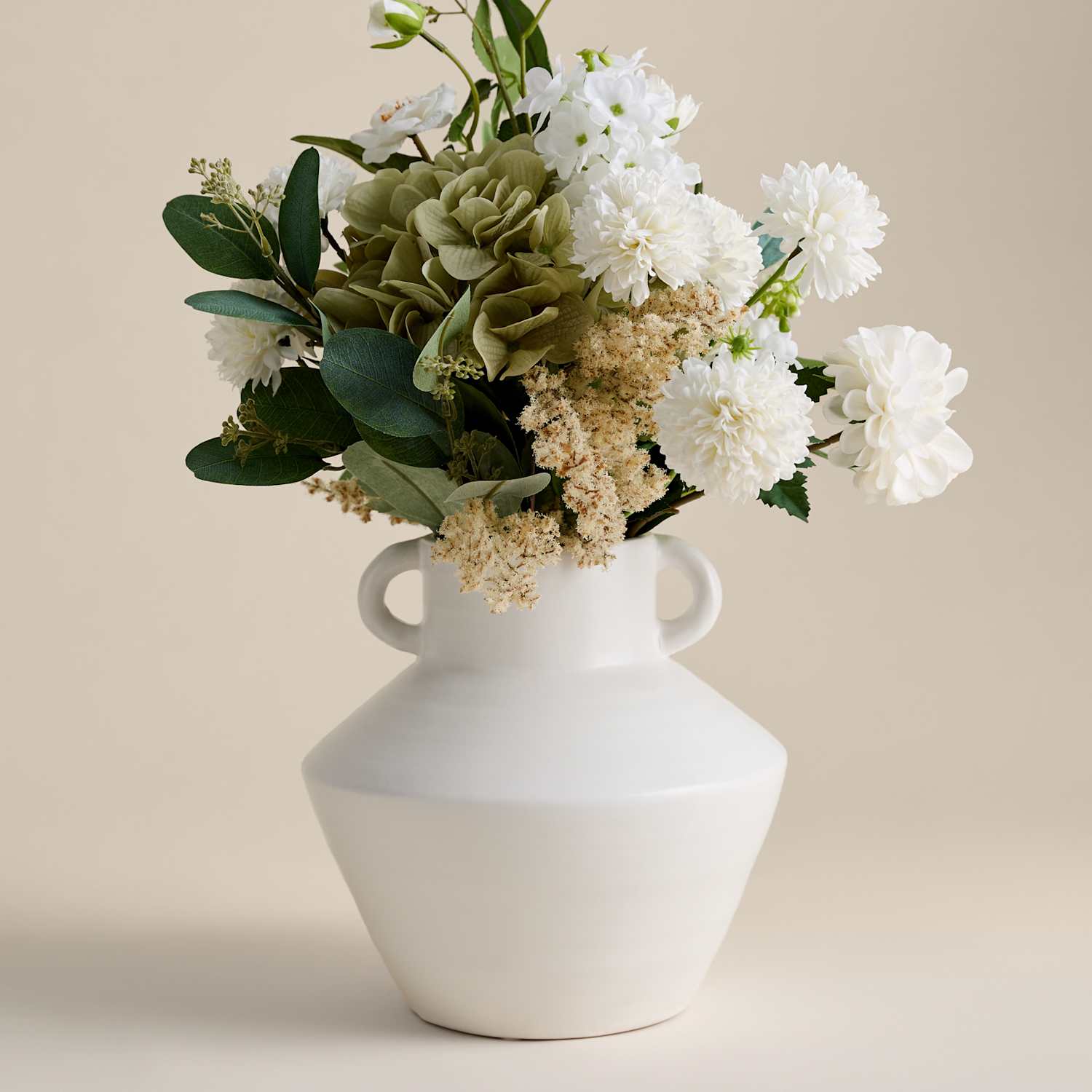 M&S Artificial Large Real Touch Mixed Arrangement - White