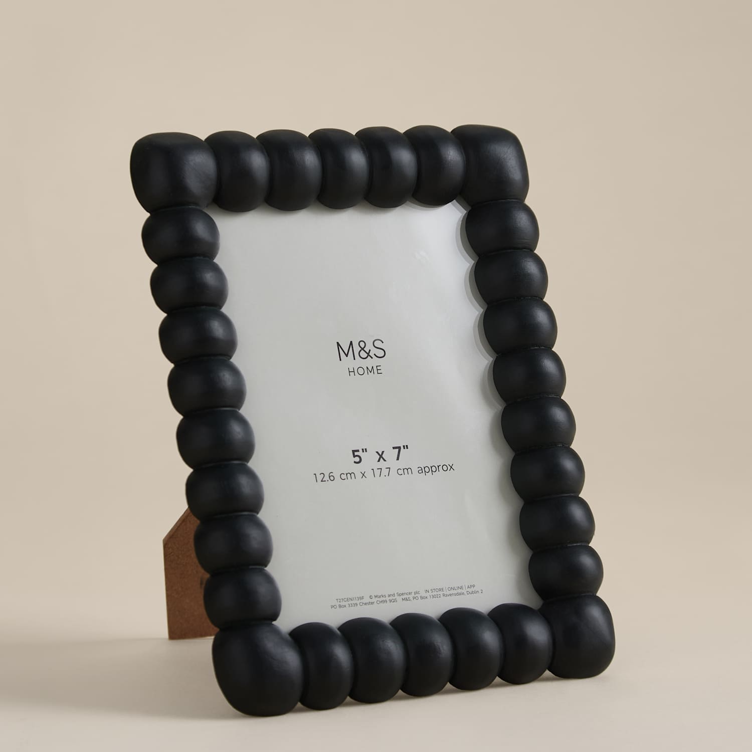 M&S Bobbin Photo Frame 5x7 inch - Black