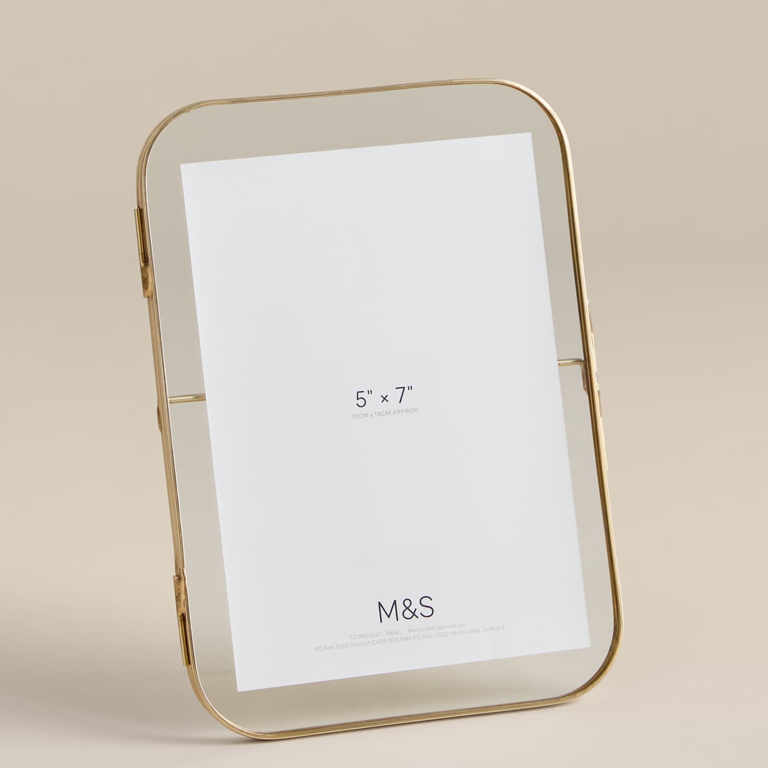 M&S Rounded Photo Frame 5x7 inch - Gold