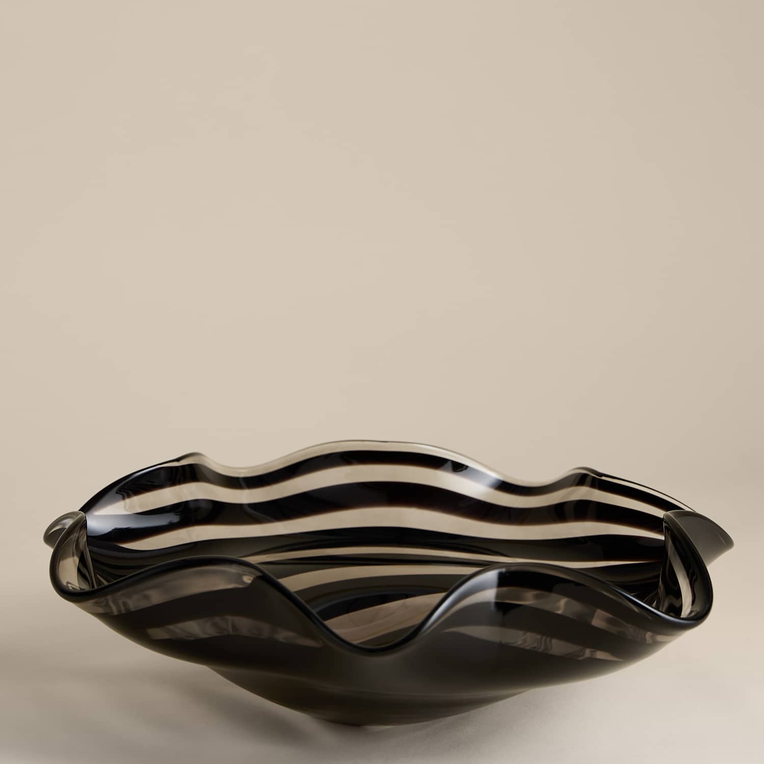 M&S Swirl Confetti Glass Bowl - Multi