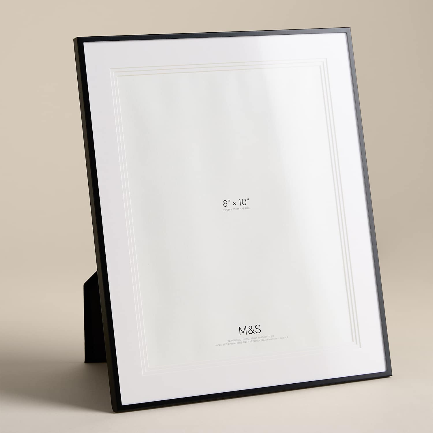 M&S Layered Mount Photo Frame 8x10 inch - Black
