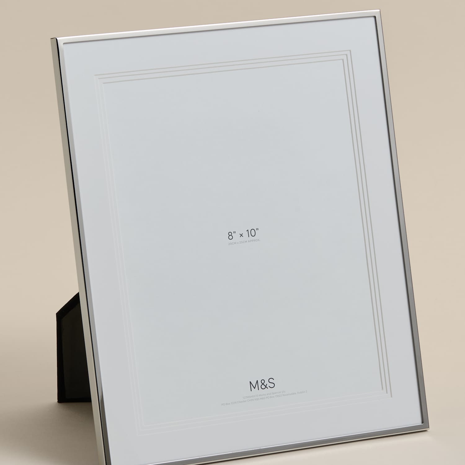 M&S Layered Mount Photo Frame 8x10 inch - Silver