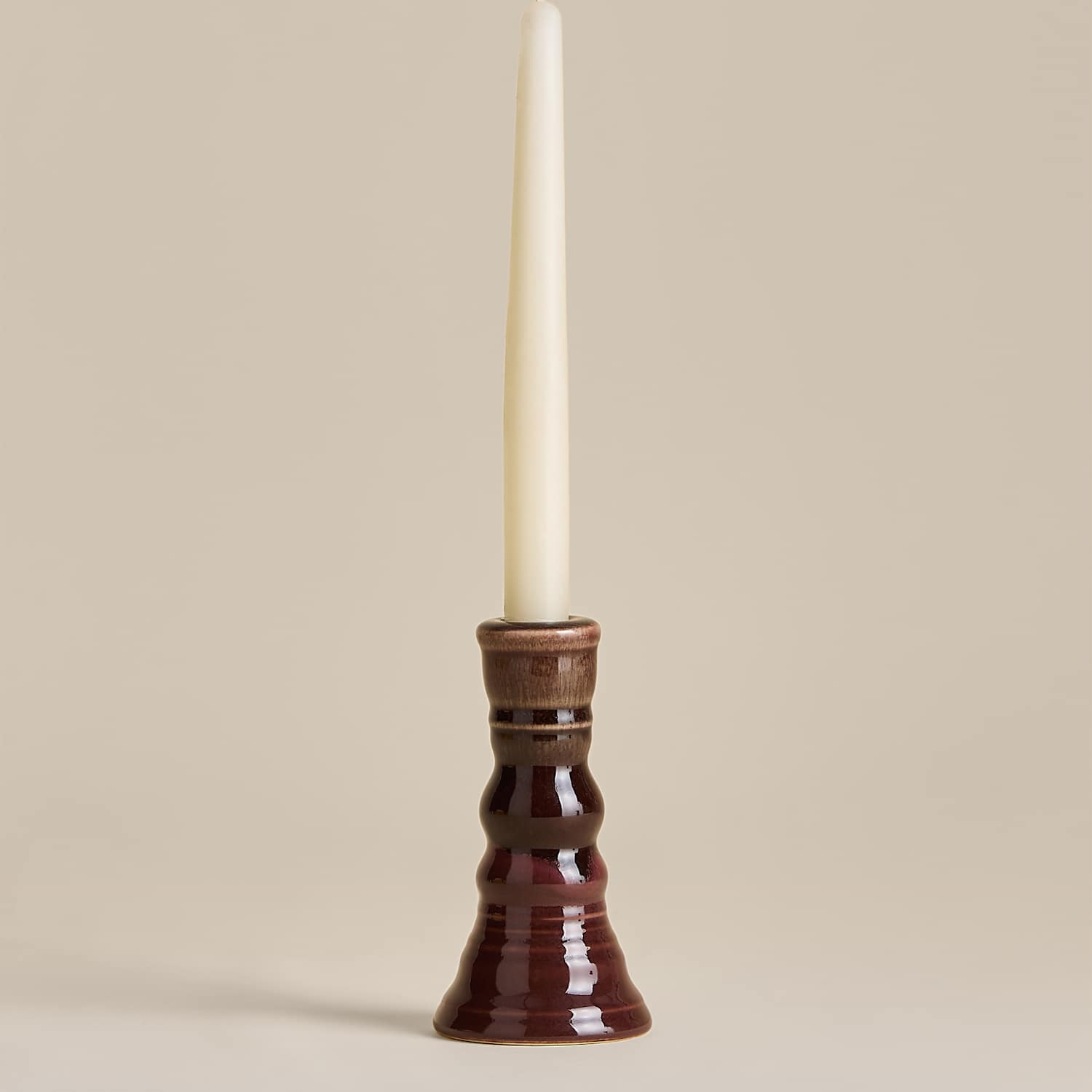 M&S Rounded Candle Holder - Purple