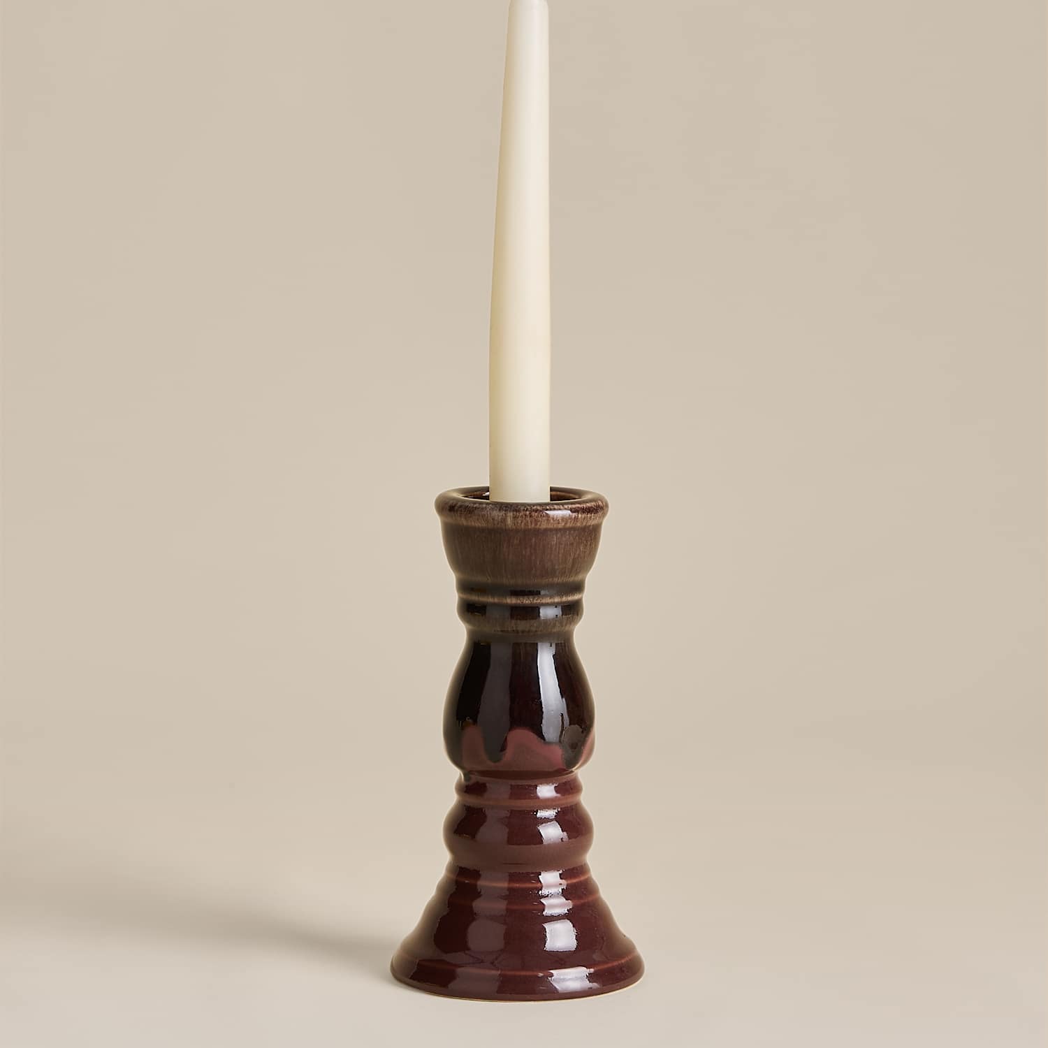 M&S Rounded Hybrid Candle Holder - Purple