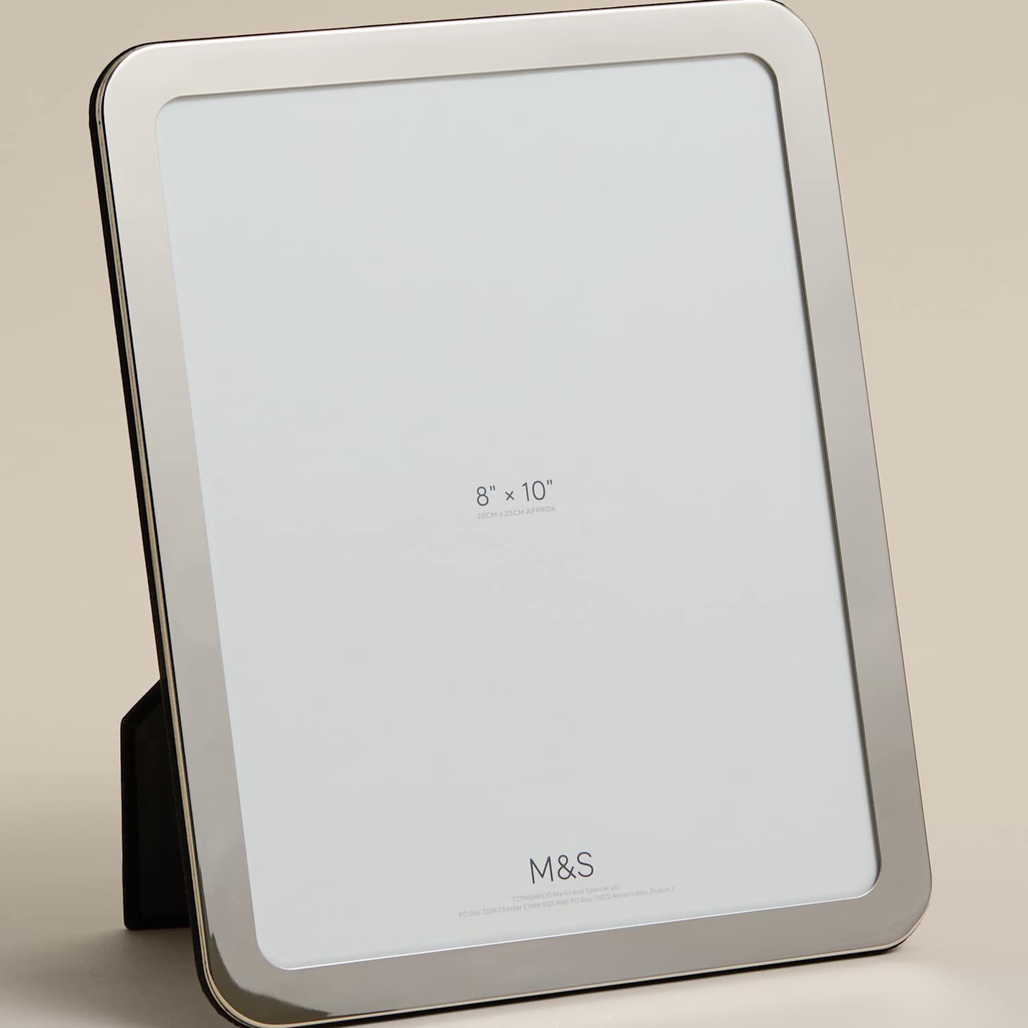 M&S Thick Rounded Photo Frame 8x10 inch - Silver