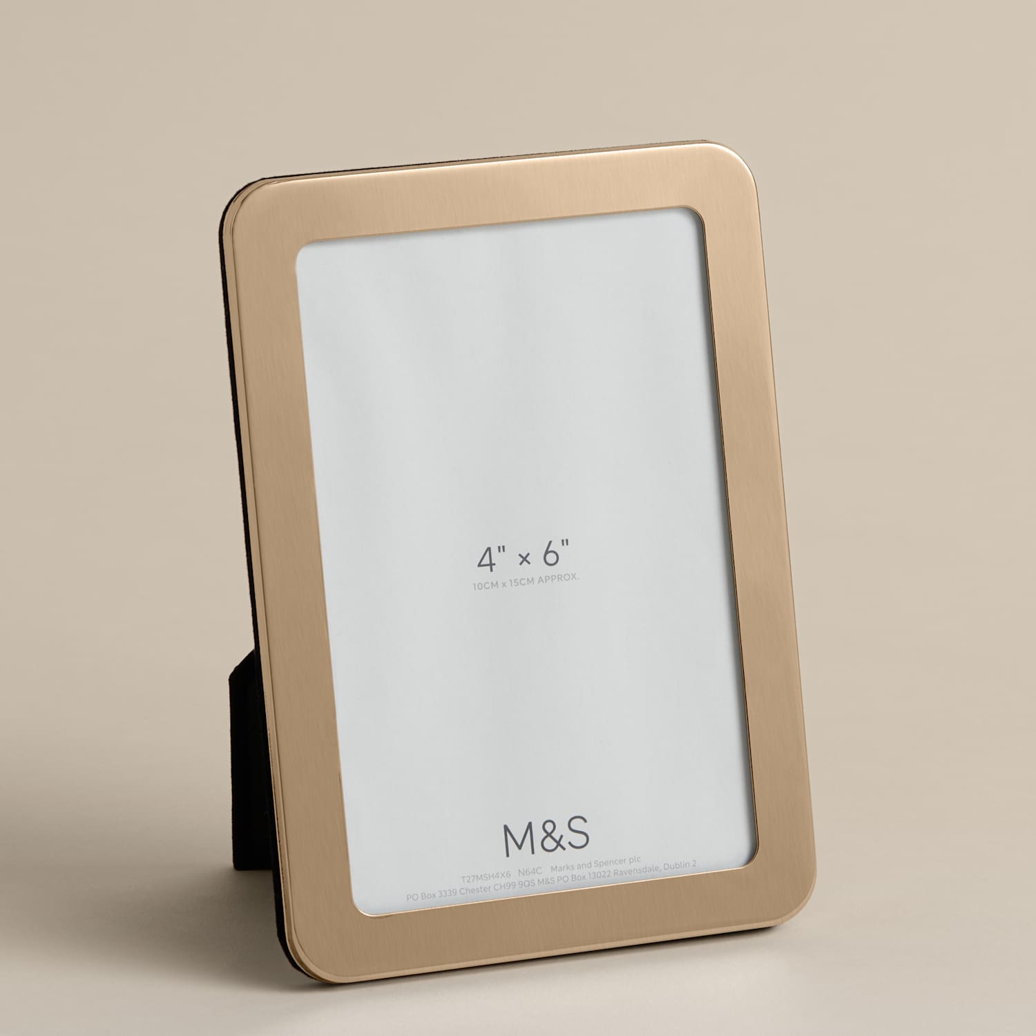 M&S Thick Rounded Photo Frame 4x6 inch - Antique Brass