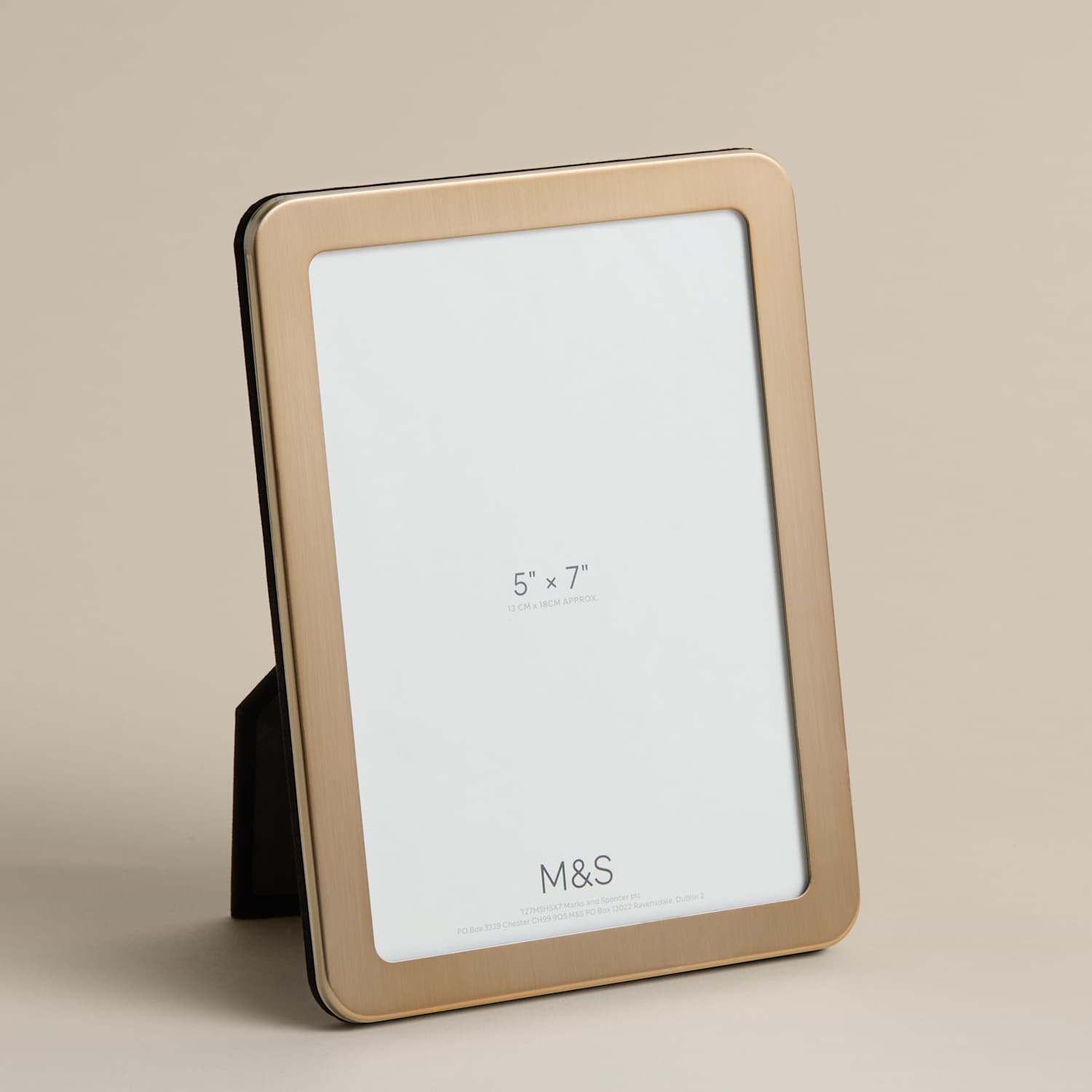 M&S Thick Rounded Photo Frame 5x7 inch - Antique Brass