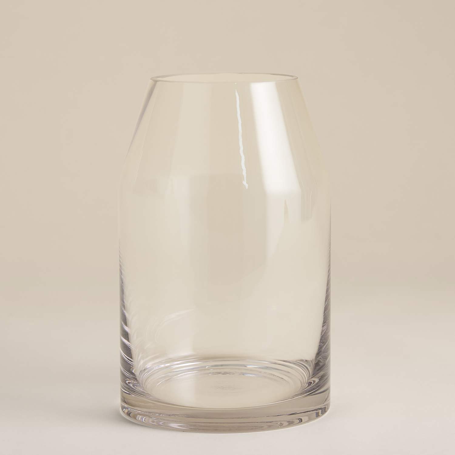 M&S Medium Tapered Cylinder Vase - Clear