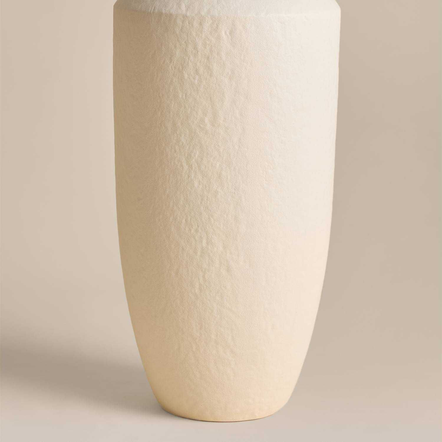M&S Extra Large Tapered Textured Ceramic Vase - Neutral