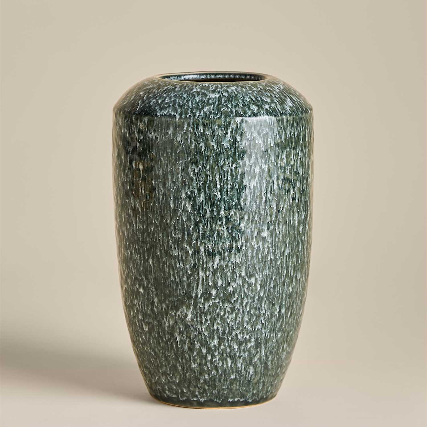 M&S Medium Tapered Ceramic Vasee - Blue
