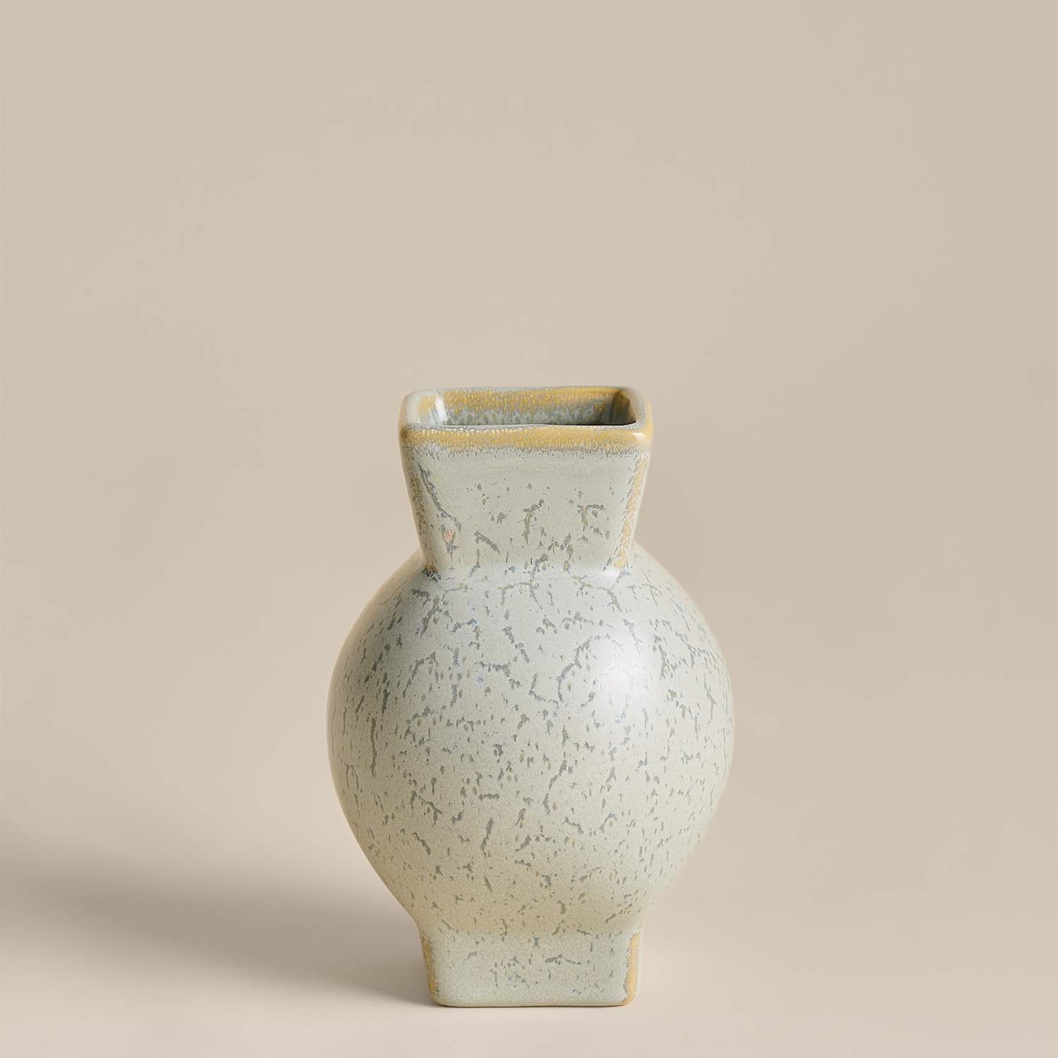 M&S Small Round Flare Ceramic Vase - Blue