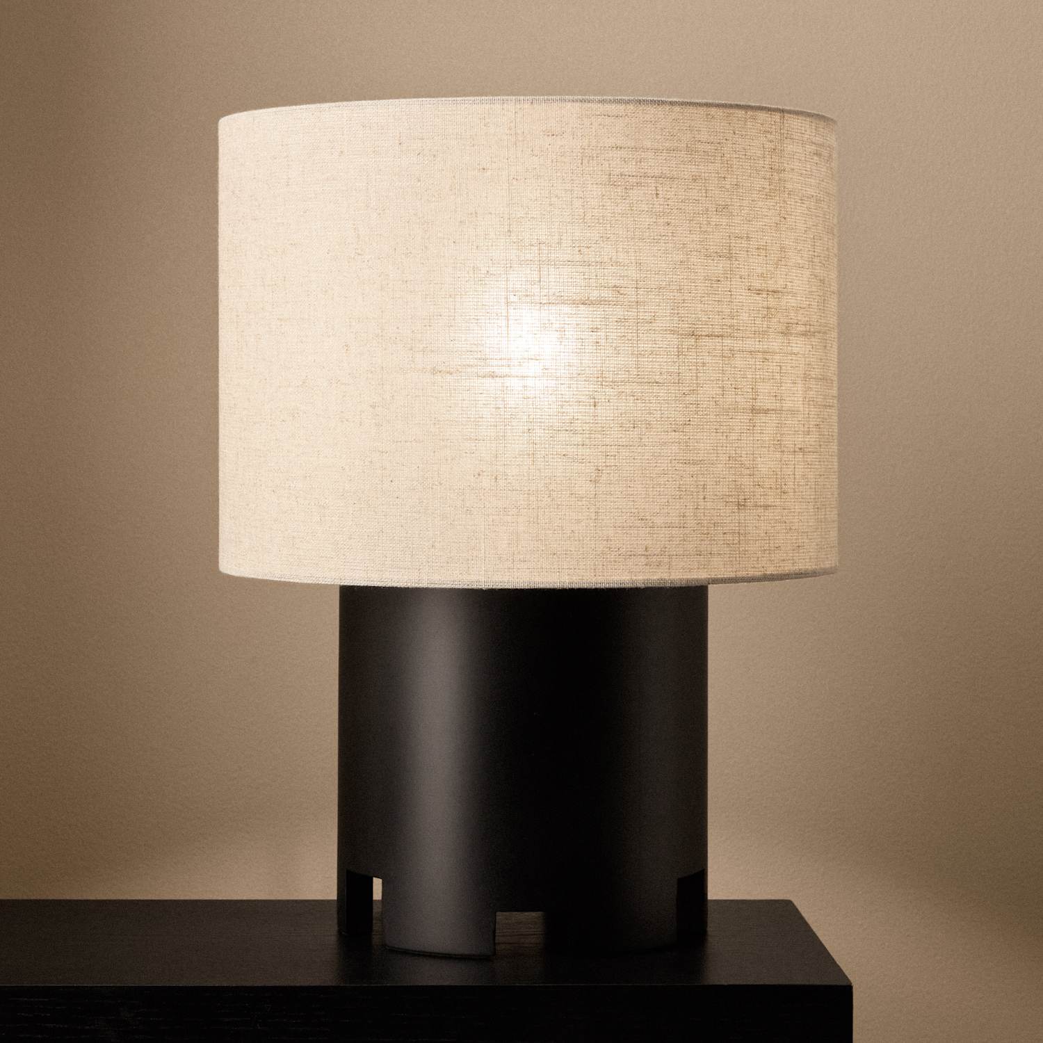 M&S X Kelly Hoppen Kelly Hoppen Castle Resin Lamp - Black