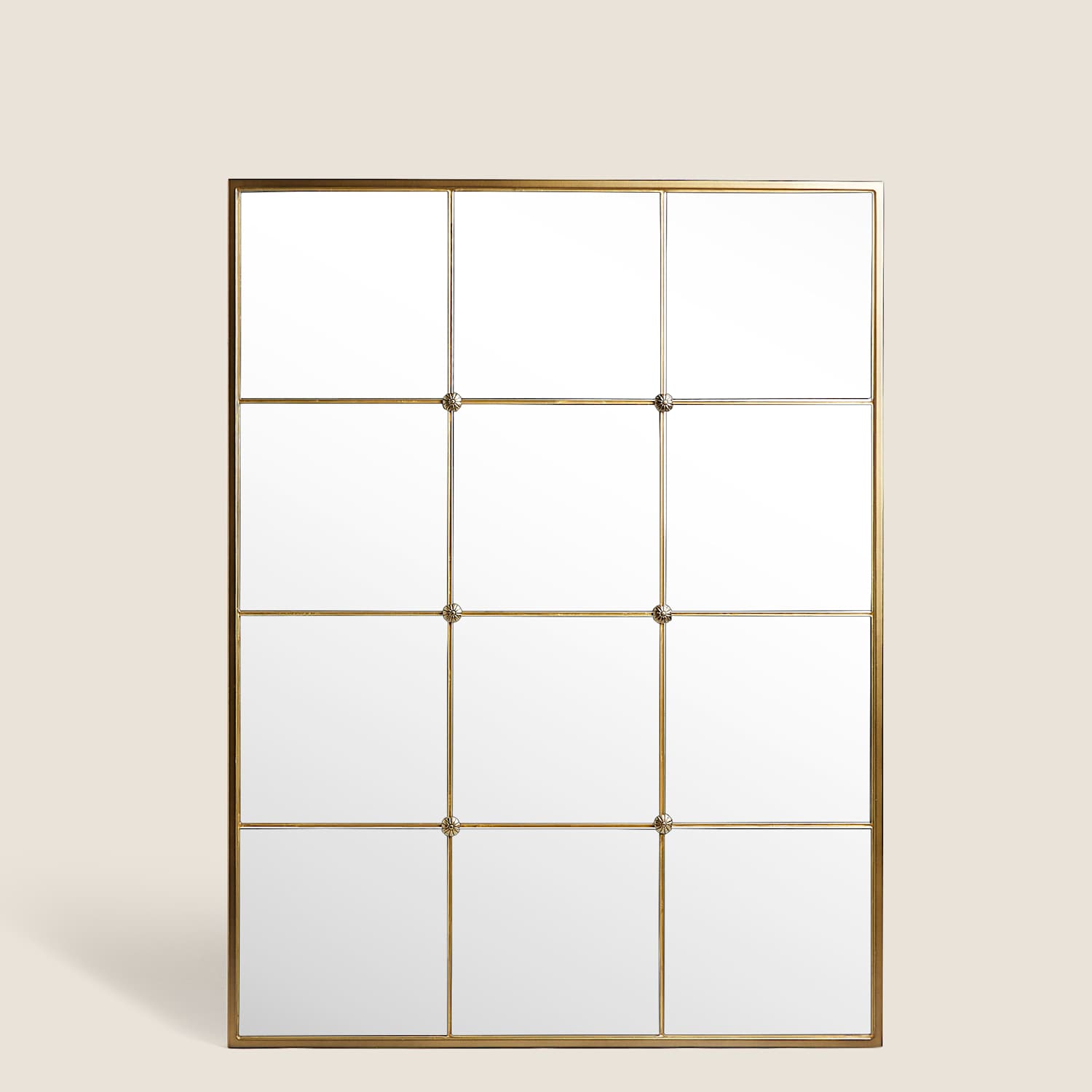 M&S Eliza Large Window Mirror - Gold