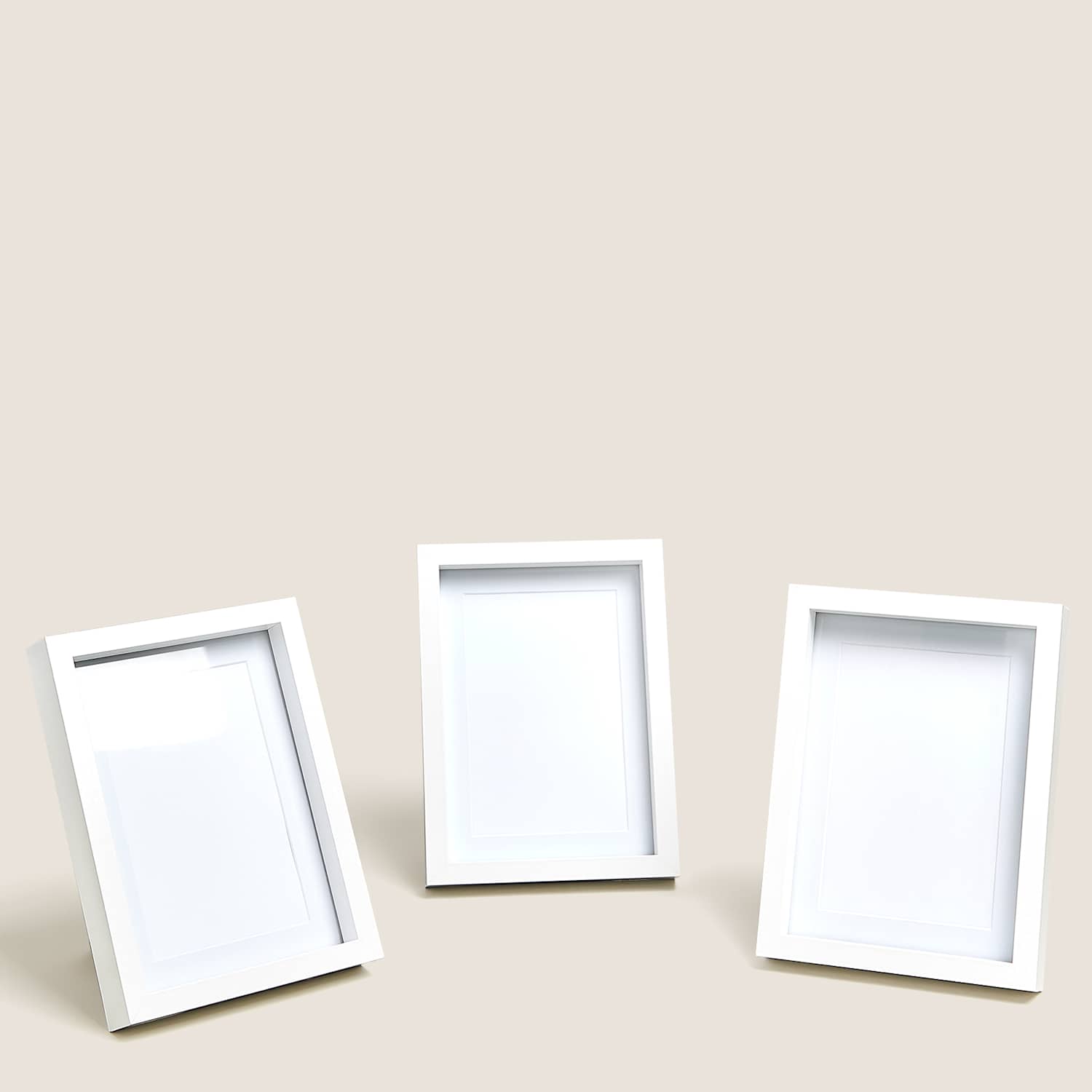 M&S Set of 3 Photo Frames 4x6 inch - White