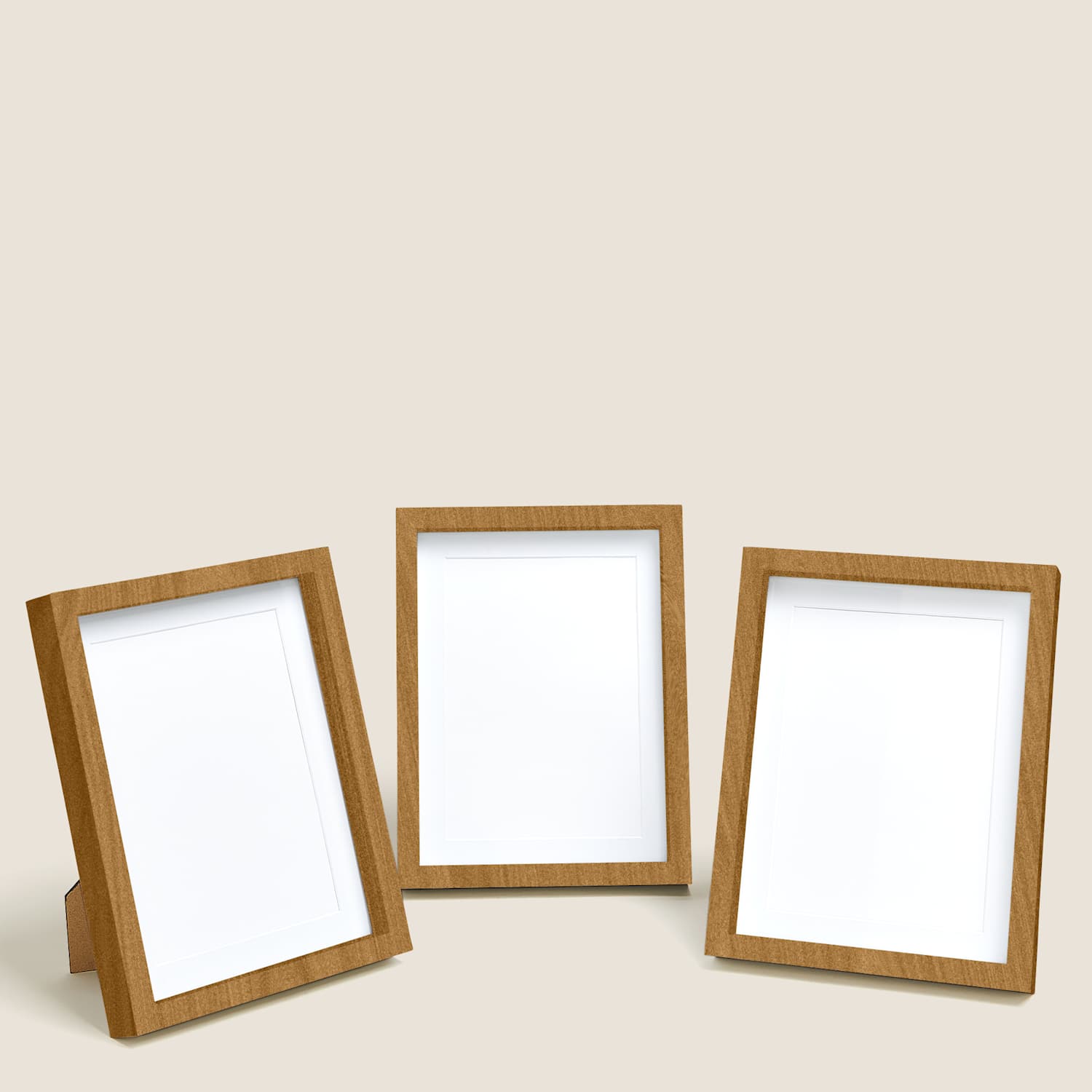 M&S Set of 3 Photo Frames 5x7 inch - Natural Mix