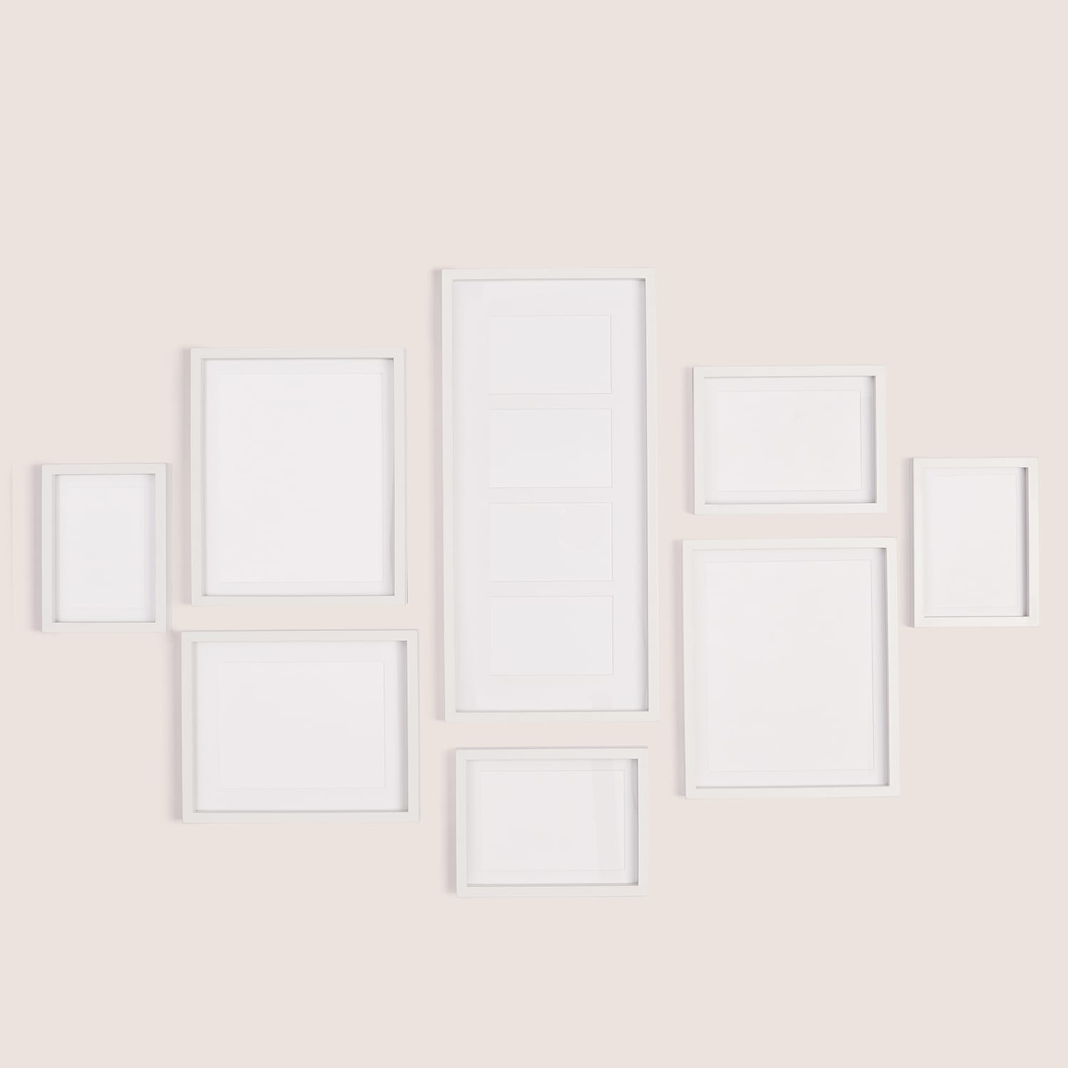 M&S Set of 8 Gallery Frames - White