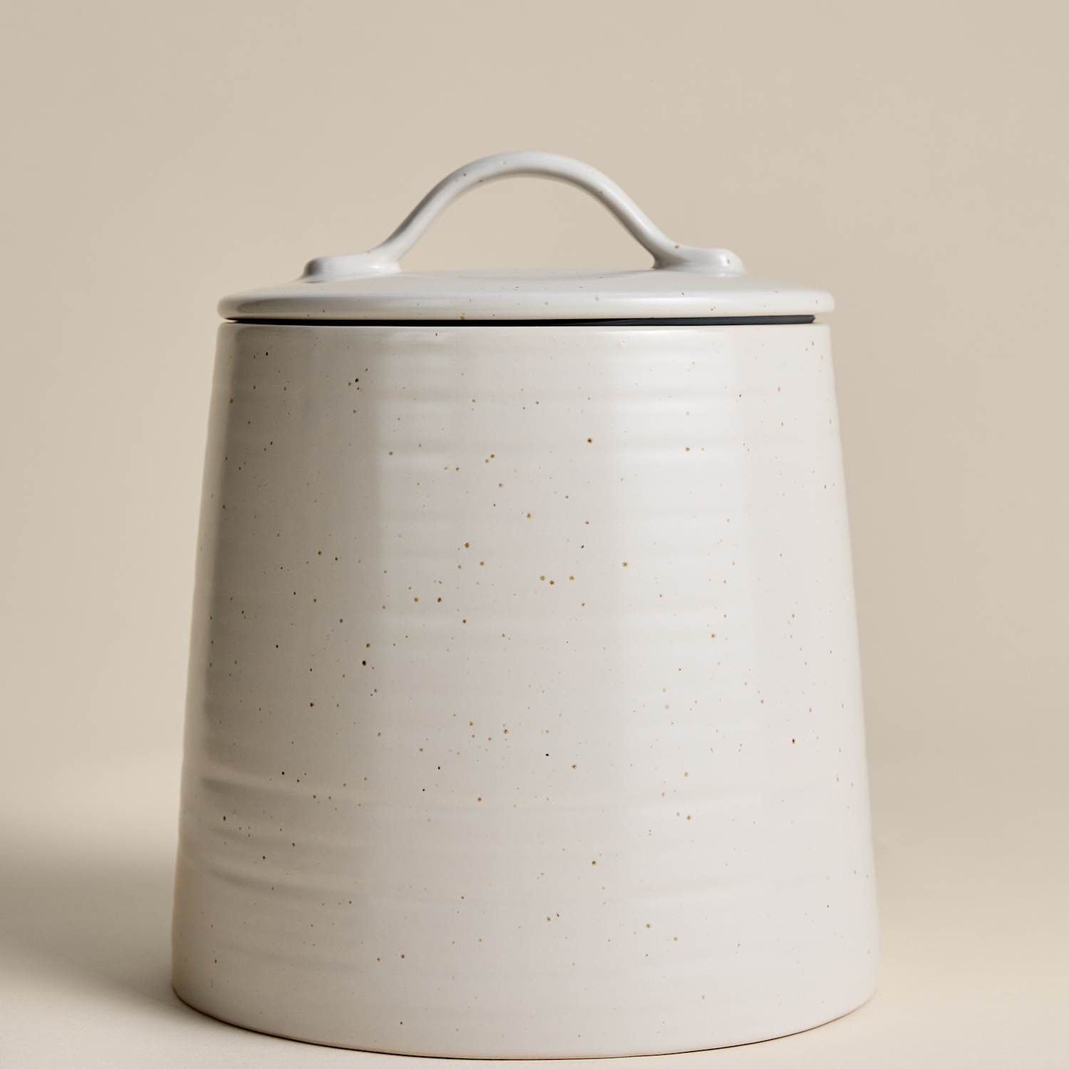 M&S Large Ceramic Cookie Jar 2.4L - Neutral