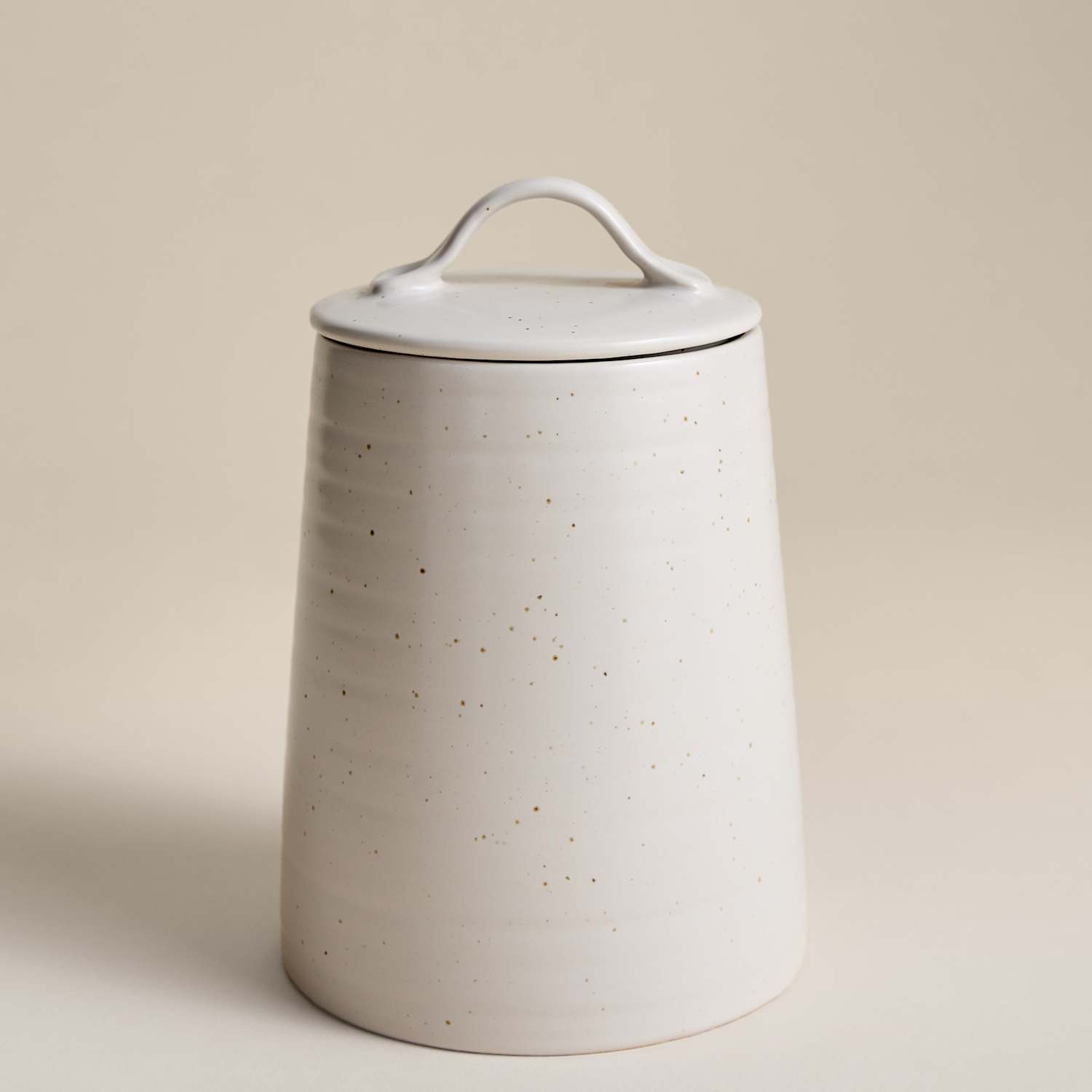 M&S Medium Ceramic Storage Jar 920ml - Neutral