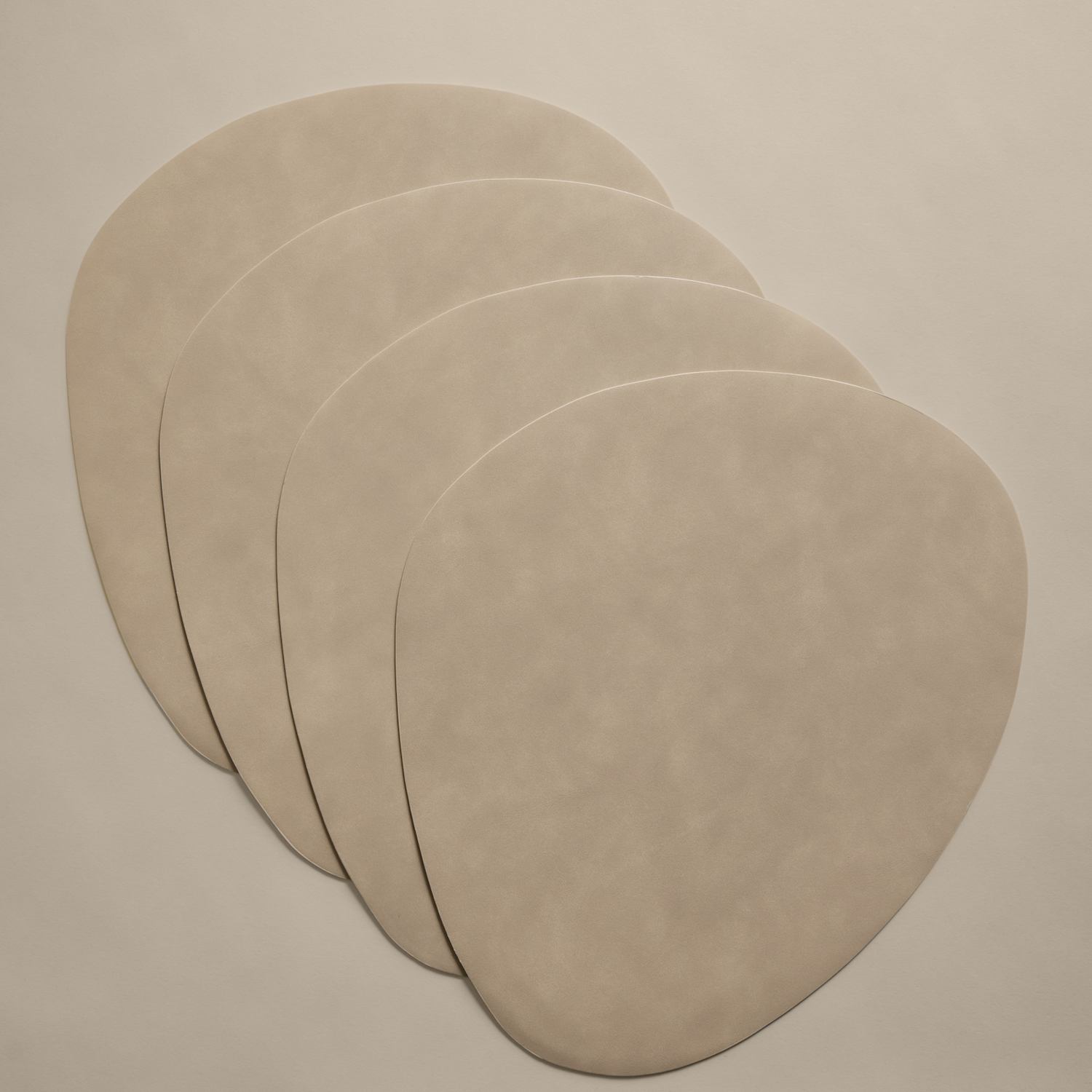M&S Set of 4 Faux Leather Placemats - Brown