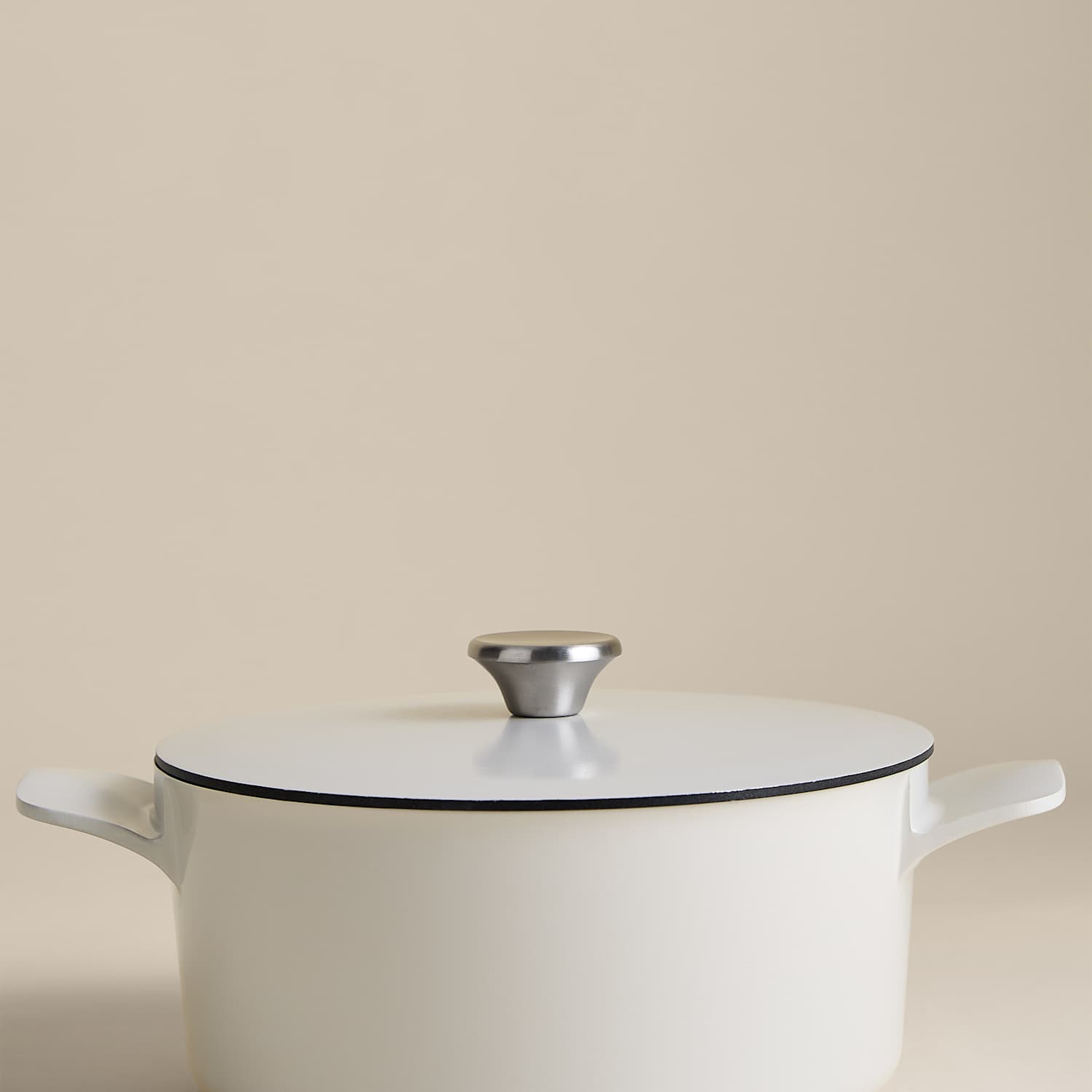 M&S Cast Aluminium 5L Casserole Dish - Ivory